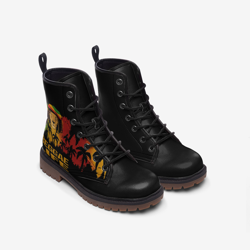 Reggae Life Vegan Combat Boots