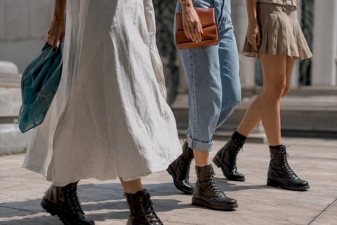 Summer outfits styled with combat boots