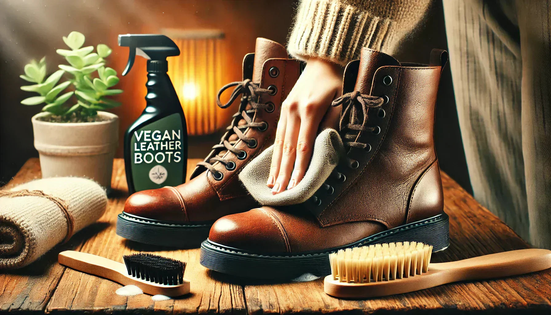 Learn how to clean and maintain vegan leather combat boots with expert tips on cleaning, stain removal, and protection to extend their lifespan.