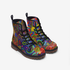 Psychedelic Combat Boots – Colorful Vegan Style