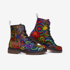Psychedelic Combat Boots – Colorful Vegan Style