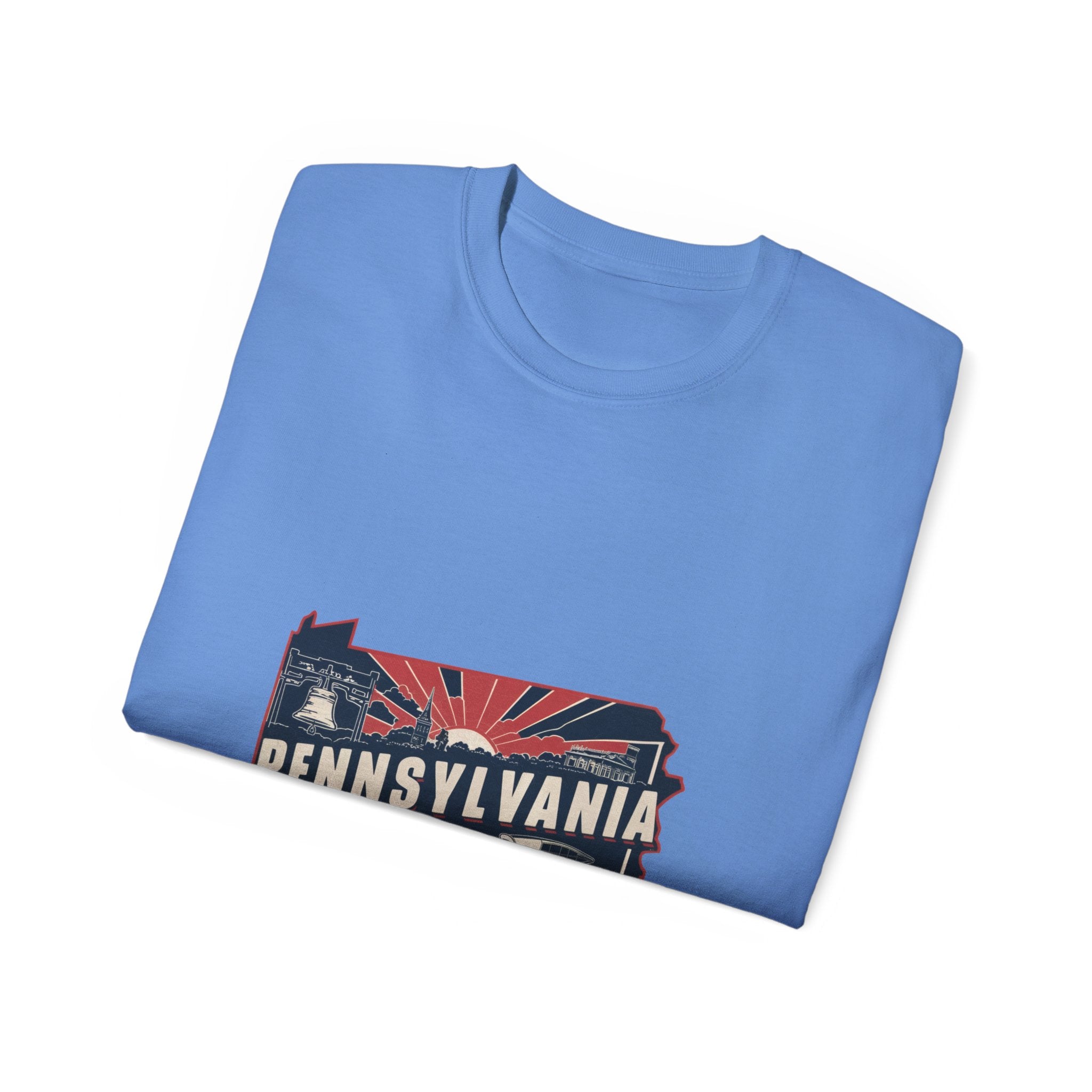 Retro Iconic Stati Uniti: T-shirt Pennsylvania