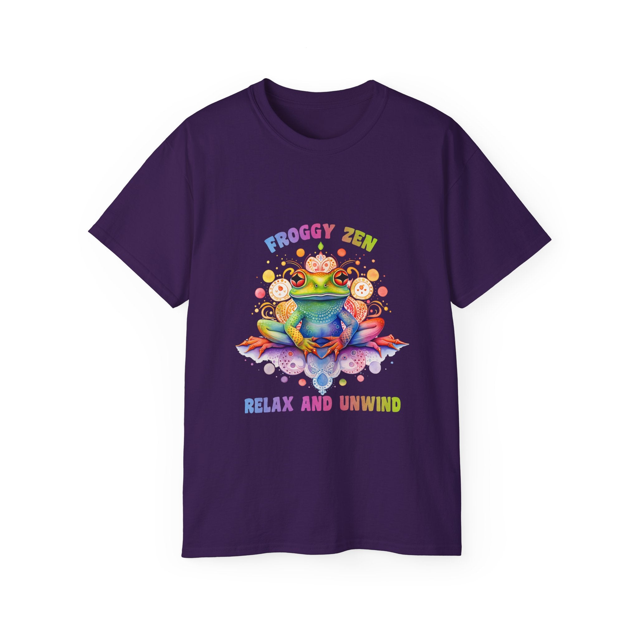 T-shirt da yoga, t-shirt da meditazione, t-shirt Froggy zen