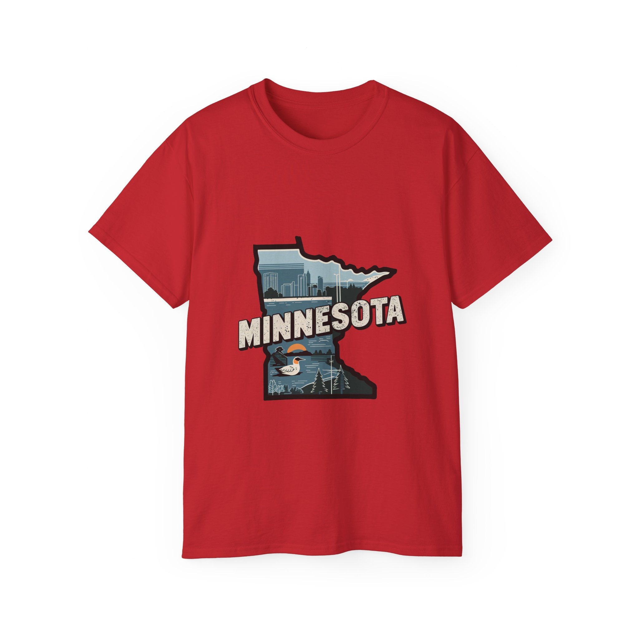 États américains emblématiques rétro : t-shirt Minnesota