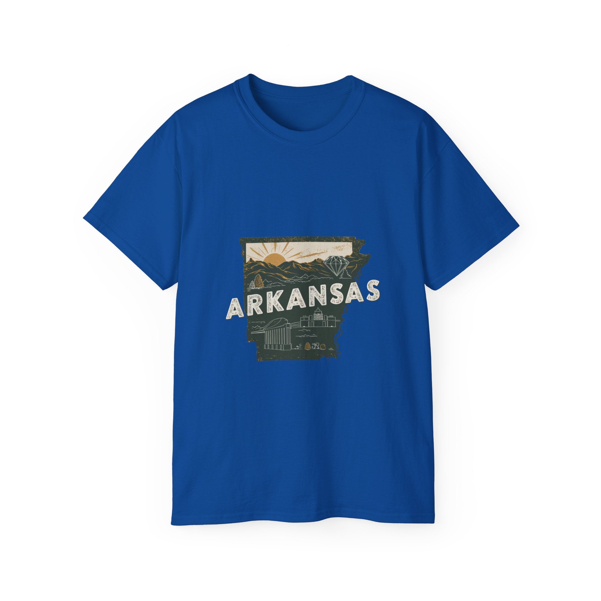 États américains emblématiques rétro : t-shirt Arkansas