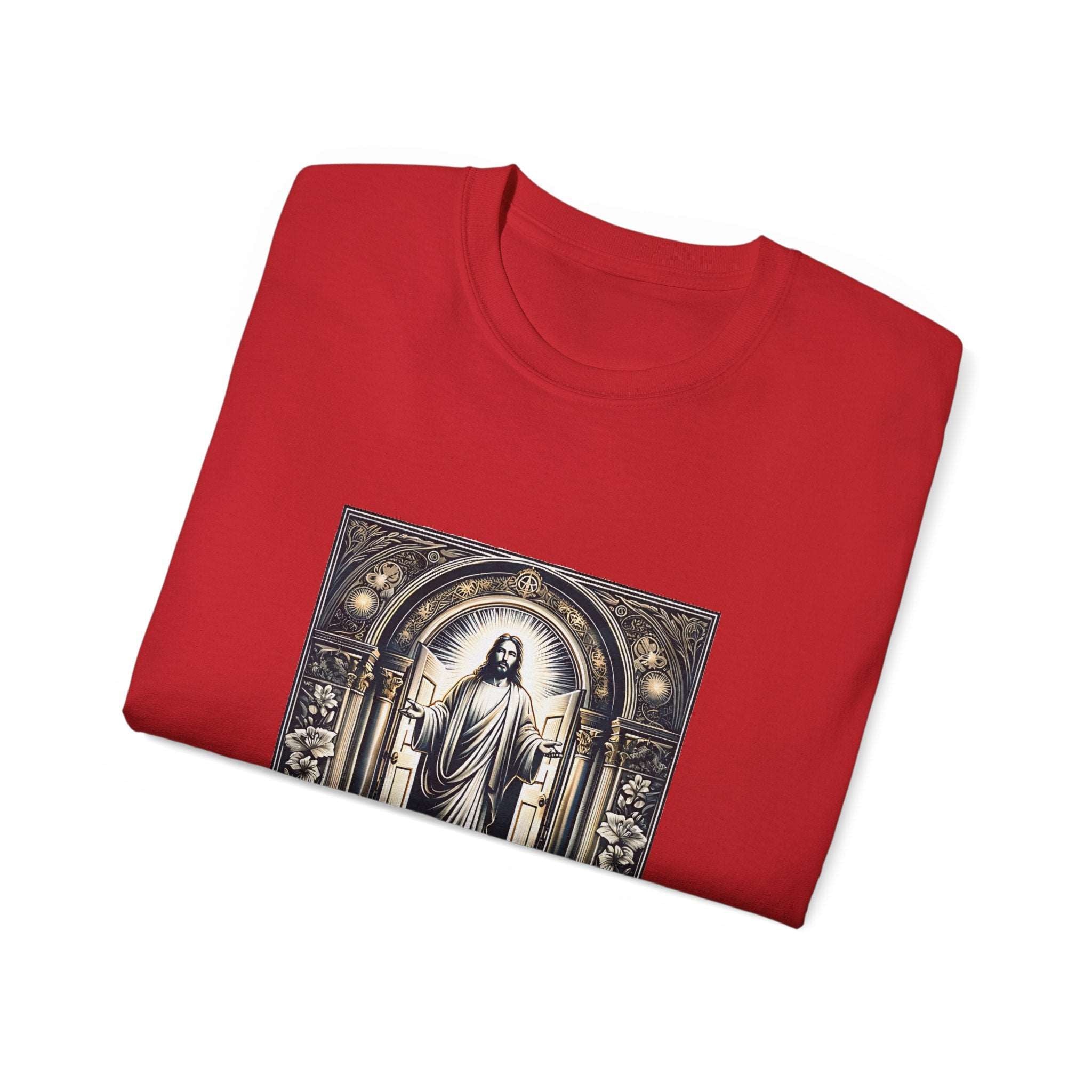 Christian t-shirt, Open the door t-shirt