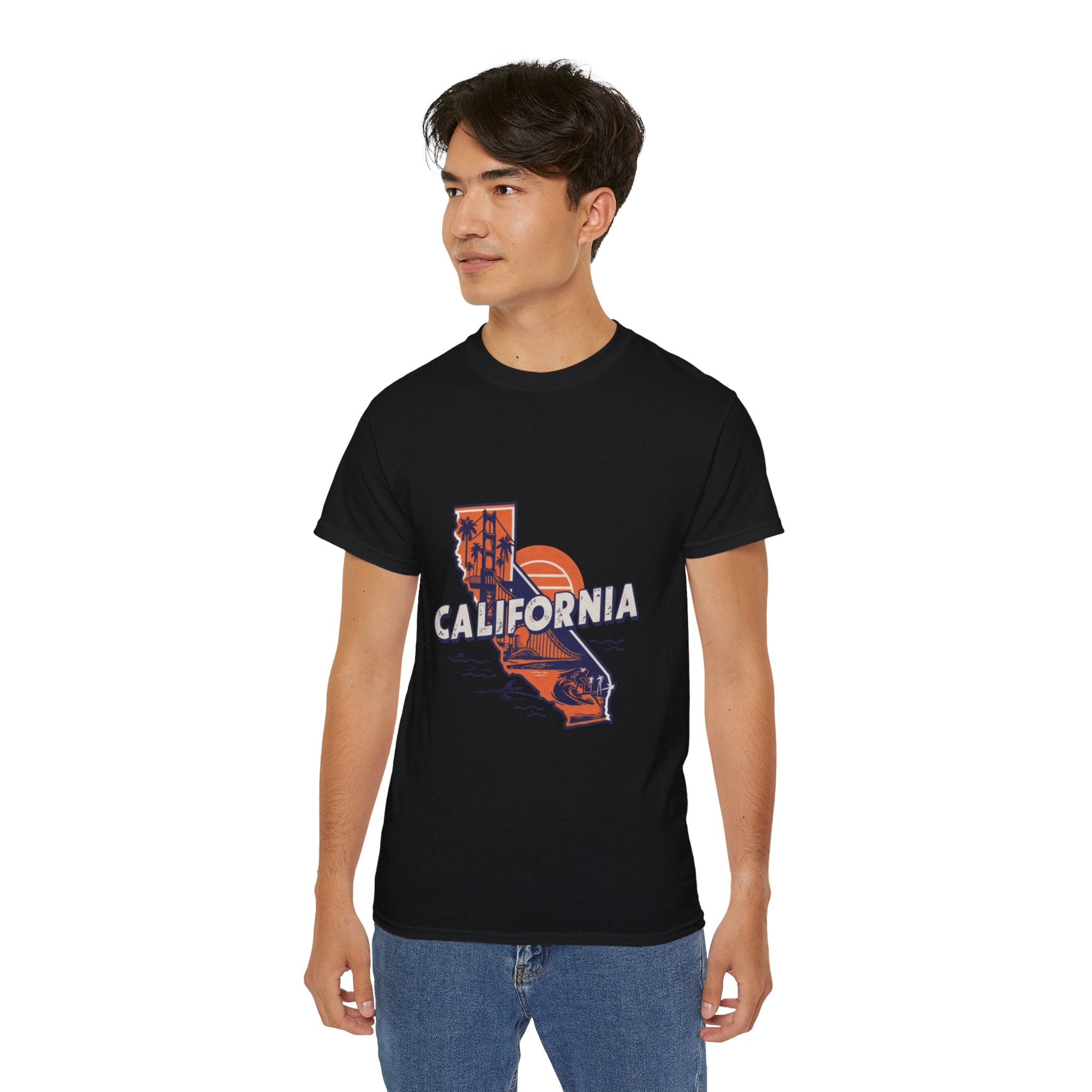 Retro Iconic Stati Uniti: T-shirt California