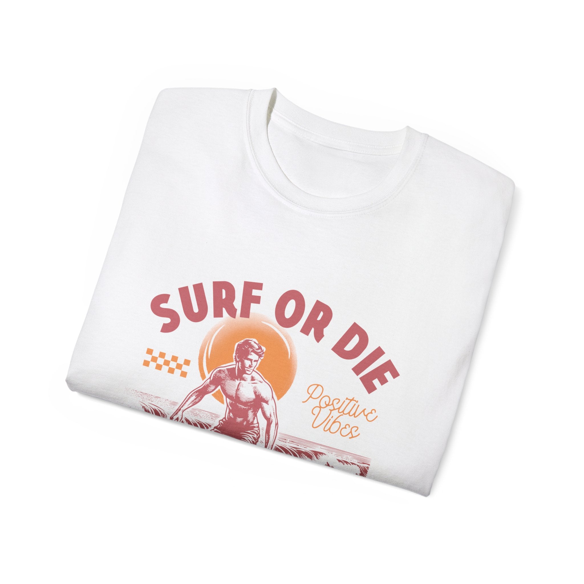 Plage d'été vintage : t-shirt Surf or Die