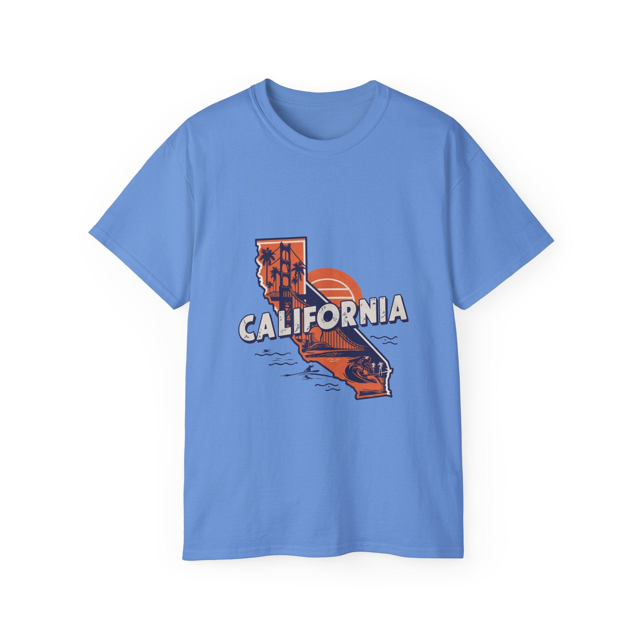 États américains emblématiques rétro : t-shirt Californie