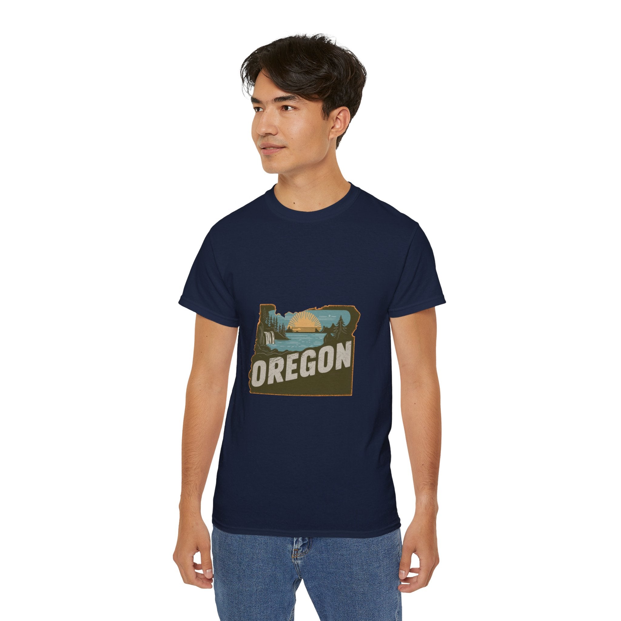 États américains emblématiques rétro : t-shirt Oregon