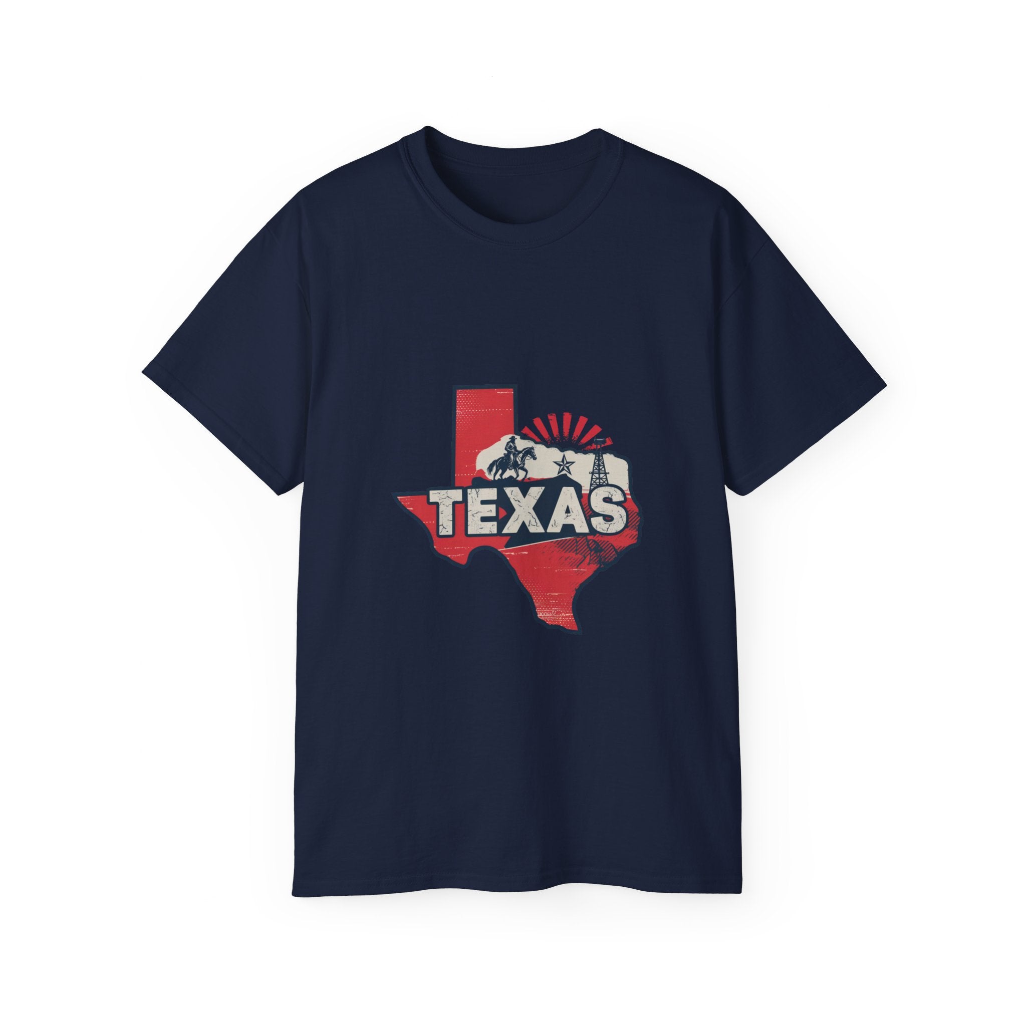 États américains emblématiques rétro : t-shirt Texas