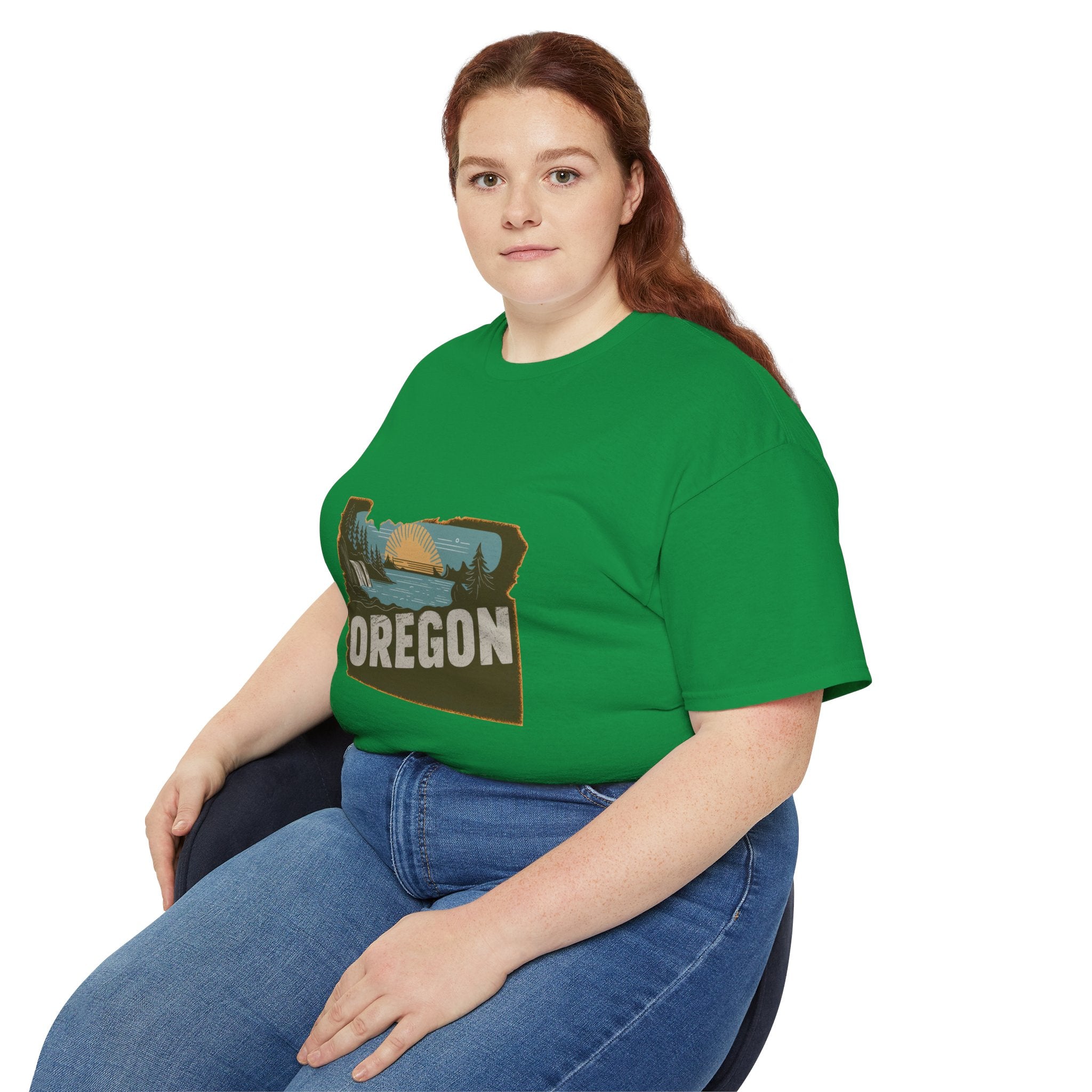 États américains emblématiques rétro : t-shirt Oregon