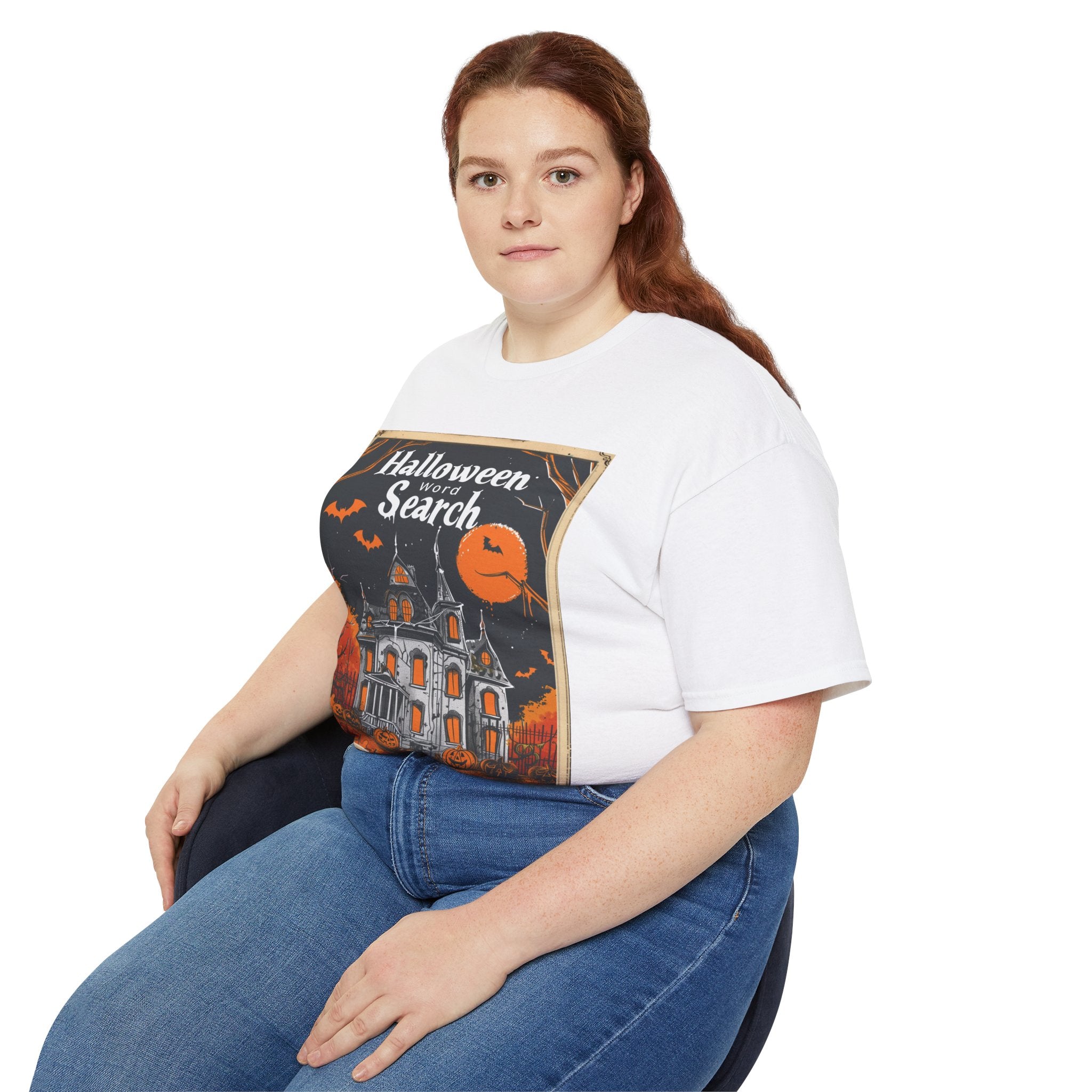 Halloween Word Search T-Shirt – Haunted House Spooky