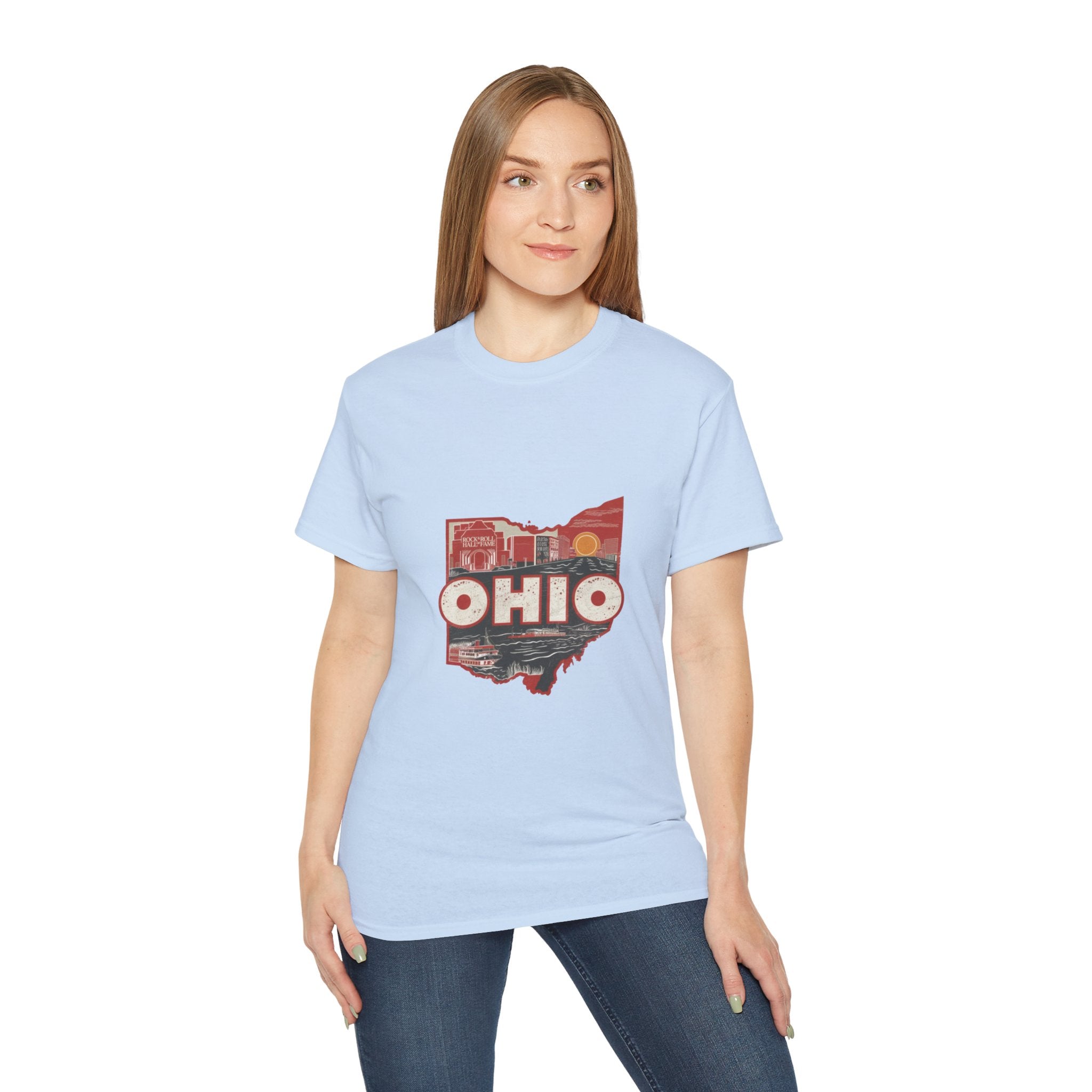 États américains emblématiques rétro : t-shirt Ohio