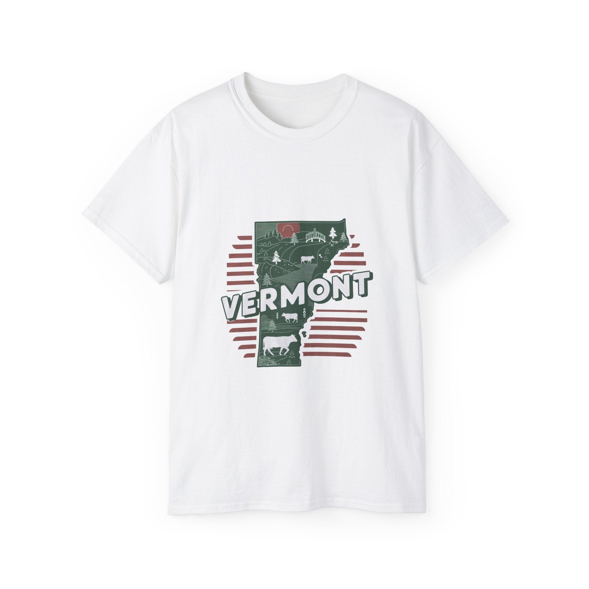 États américains emblématiques rétro : T-shirt Vermont