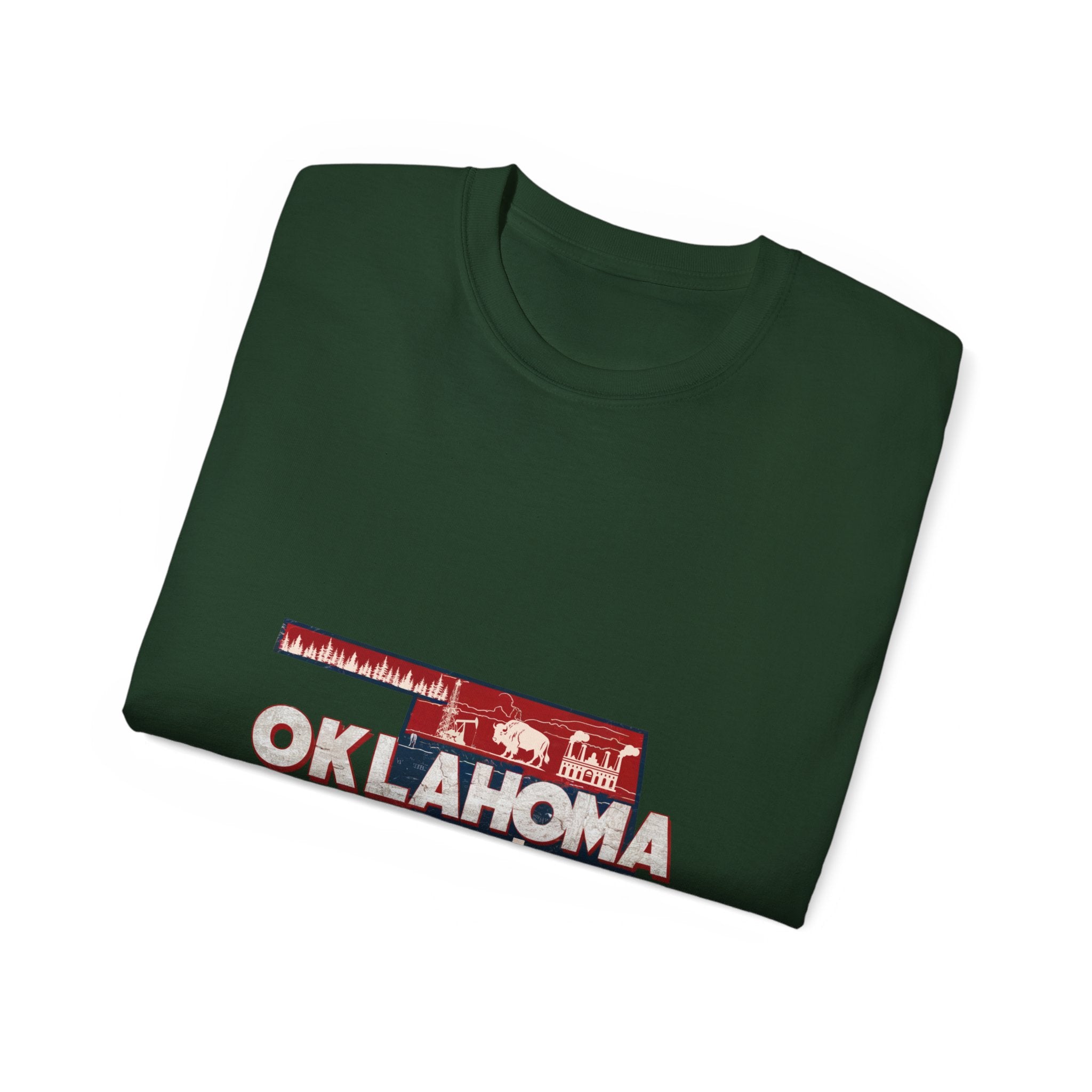 États américains emblématiques rétro : t-shirt Oklahoma