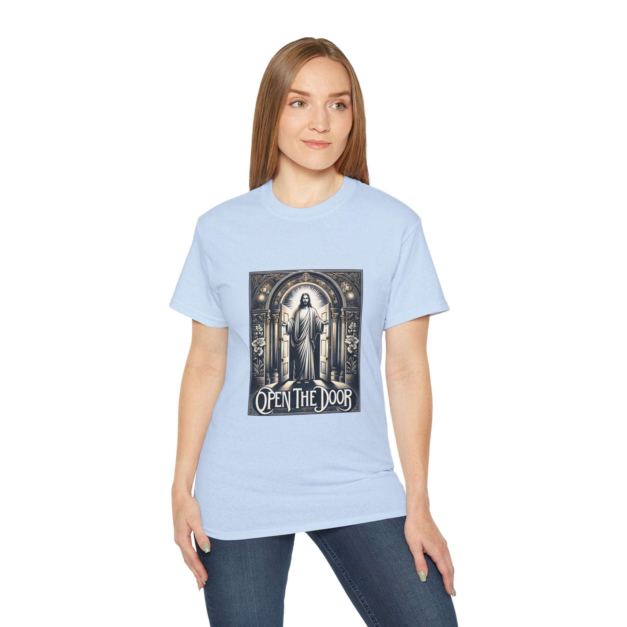 Christian t-shirt, Open the door t-shirt