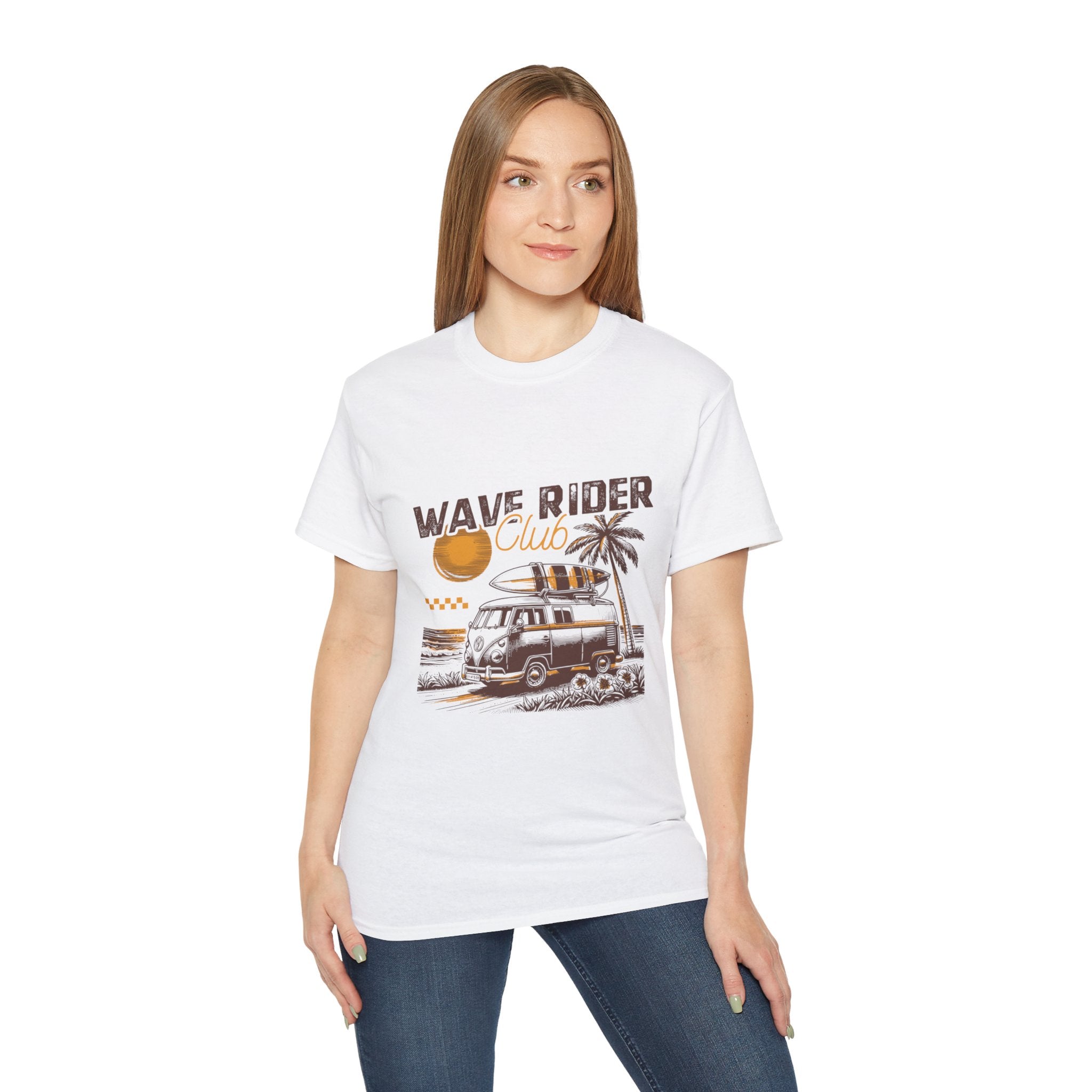 Plage d'été vintage : t-shirt Wave Rider