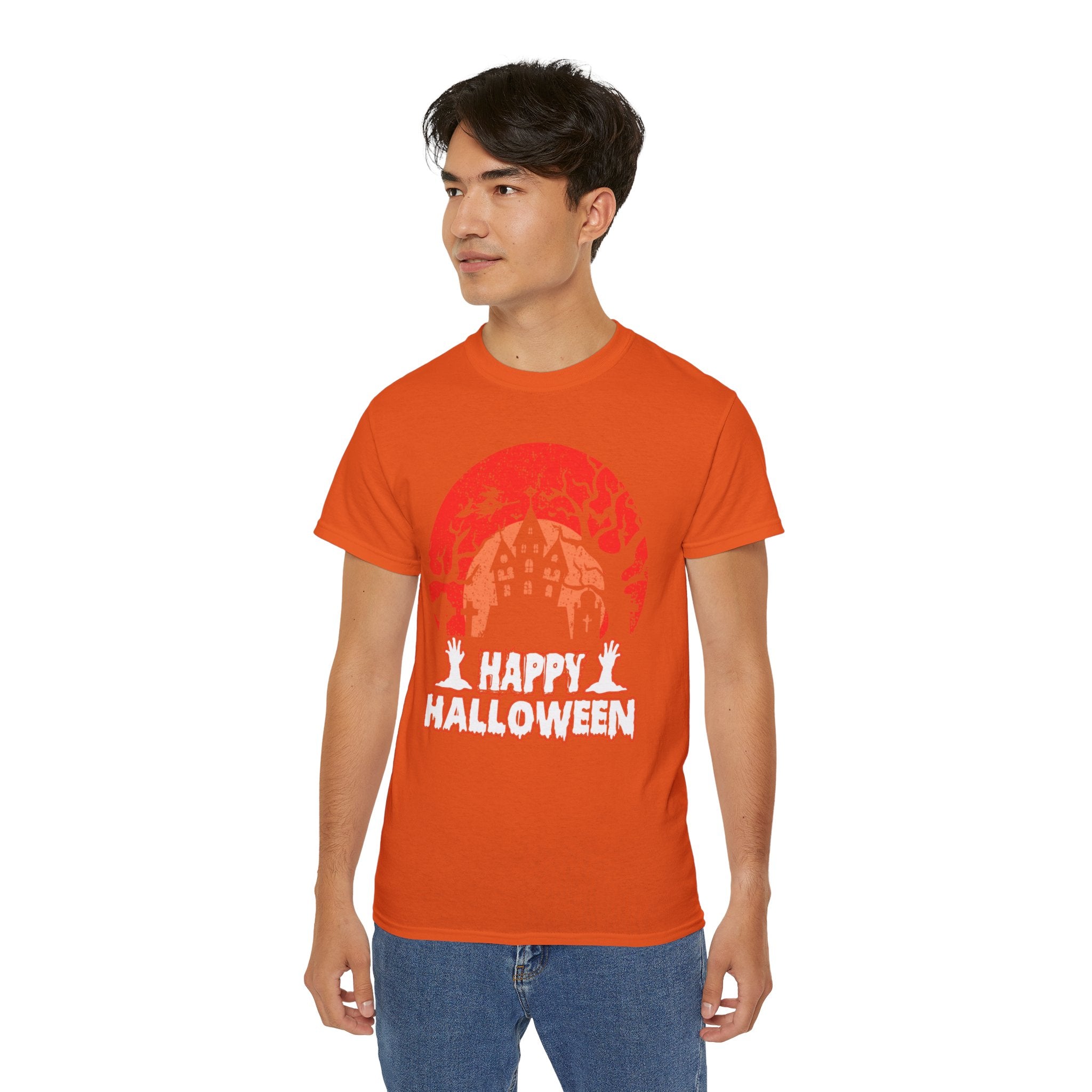 Happy Halloween" Haunted Castle T-shirt