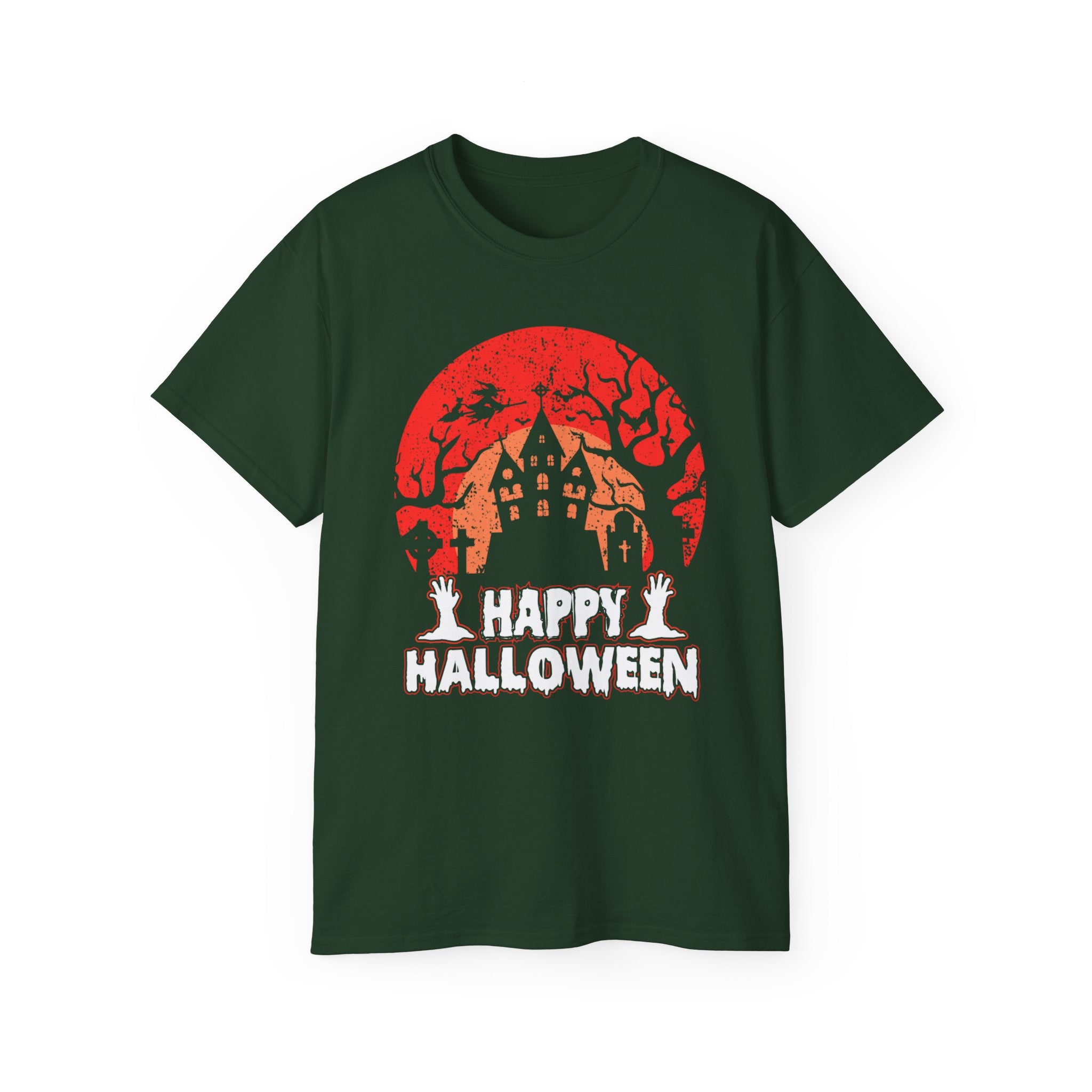 Happy Halloween" Haunted Castle T-shirt