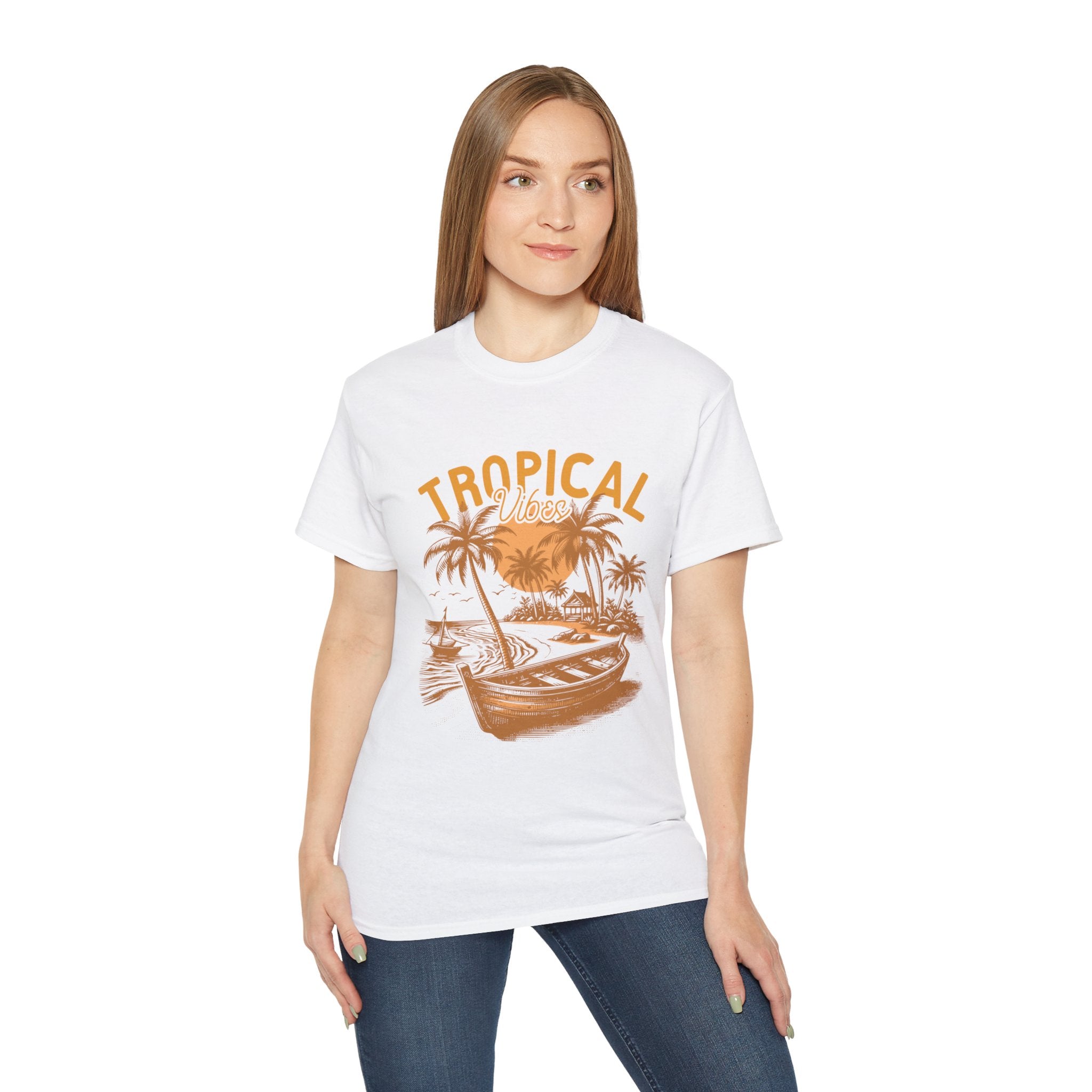 Vintage Summer Beach : T-shirt tropical