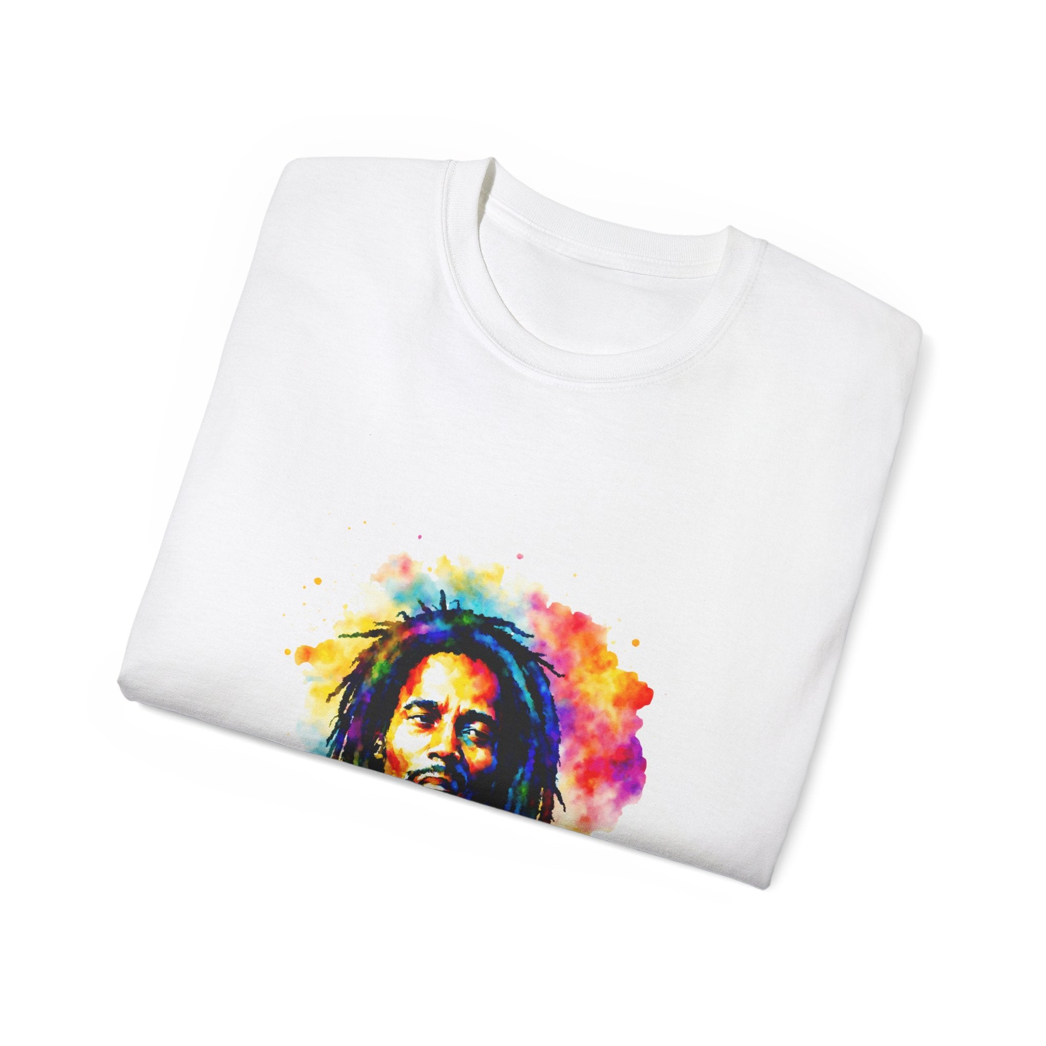 Bob Marley t-shirt, Colorful Reggae Dreads t-shirt