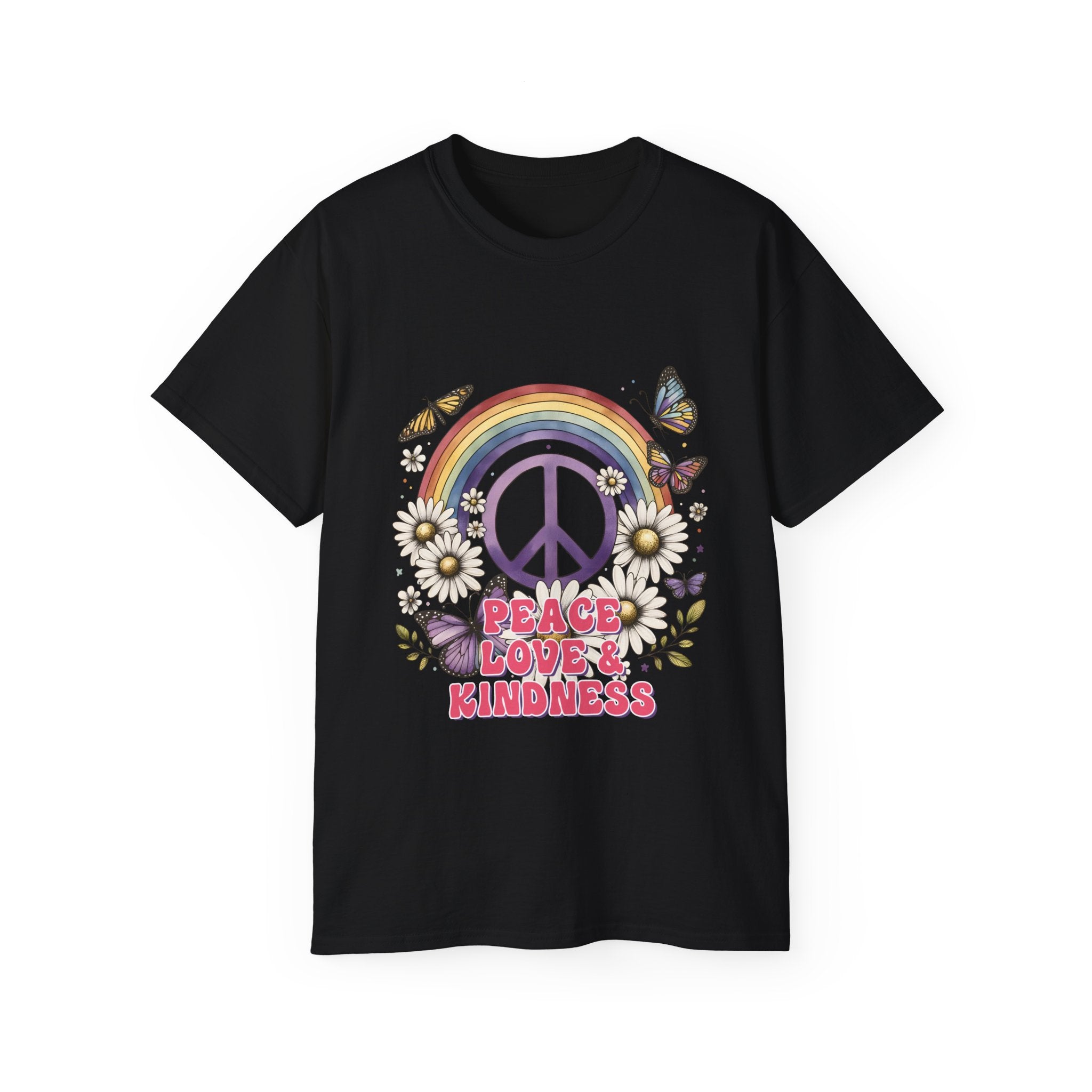 Hippie t-shirt, peace' and 'kindness t-shirt