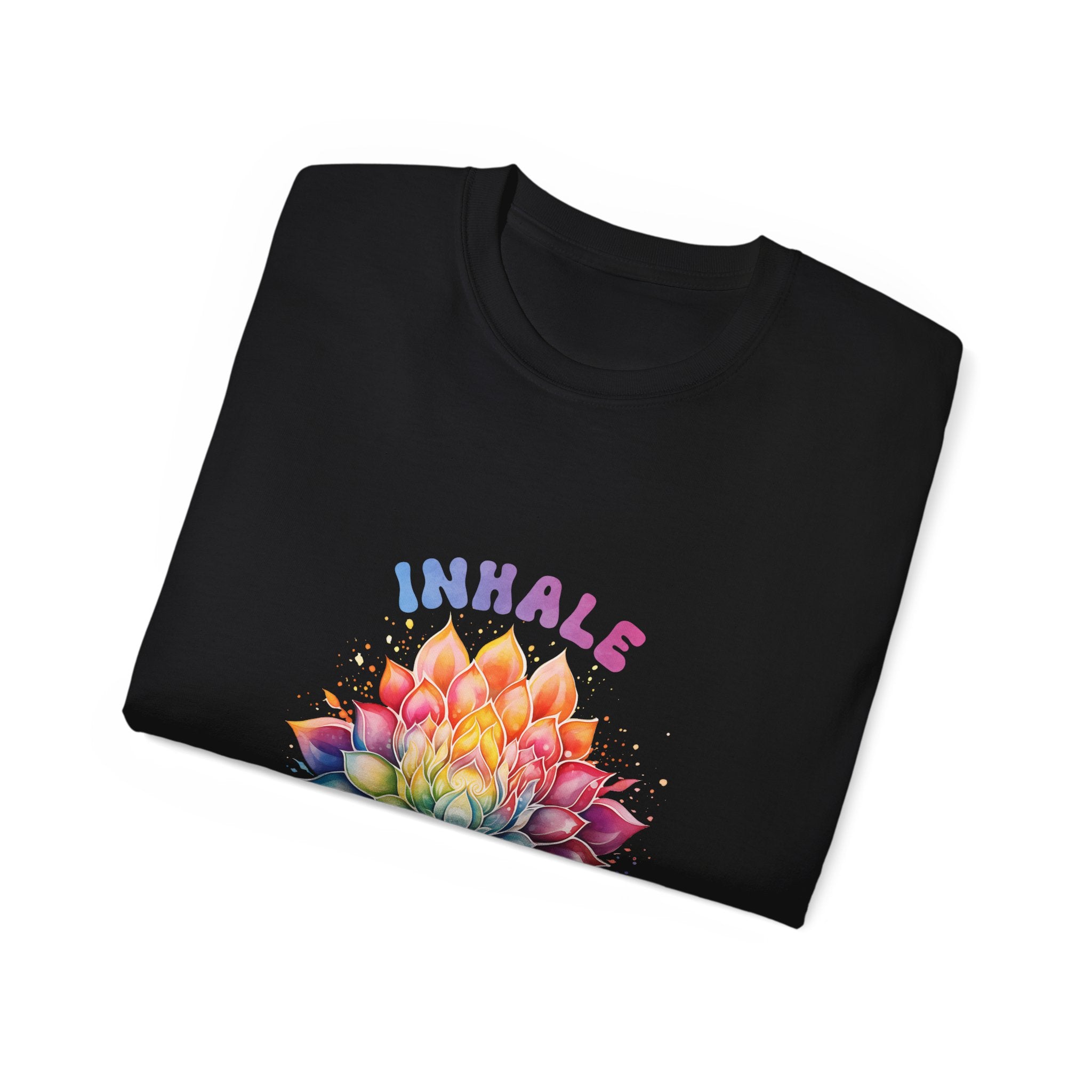 T-shirt da yoga, t-shirt da meditazione, t-shirt Inspira Espira