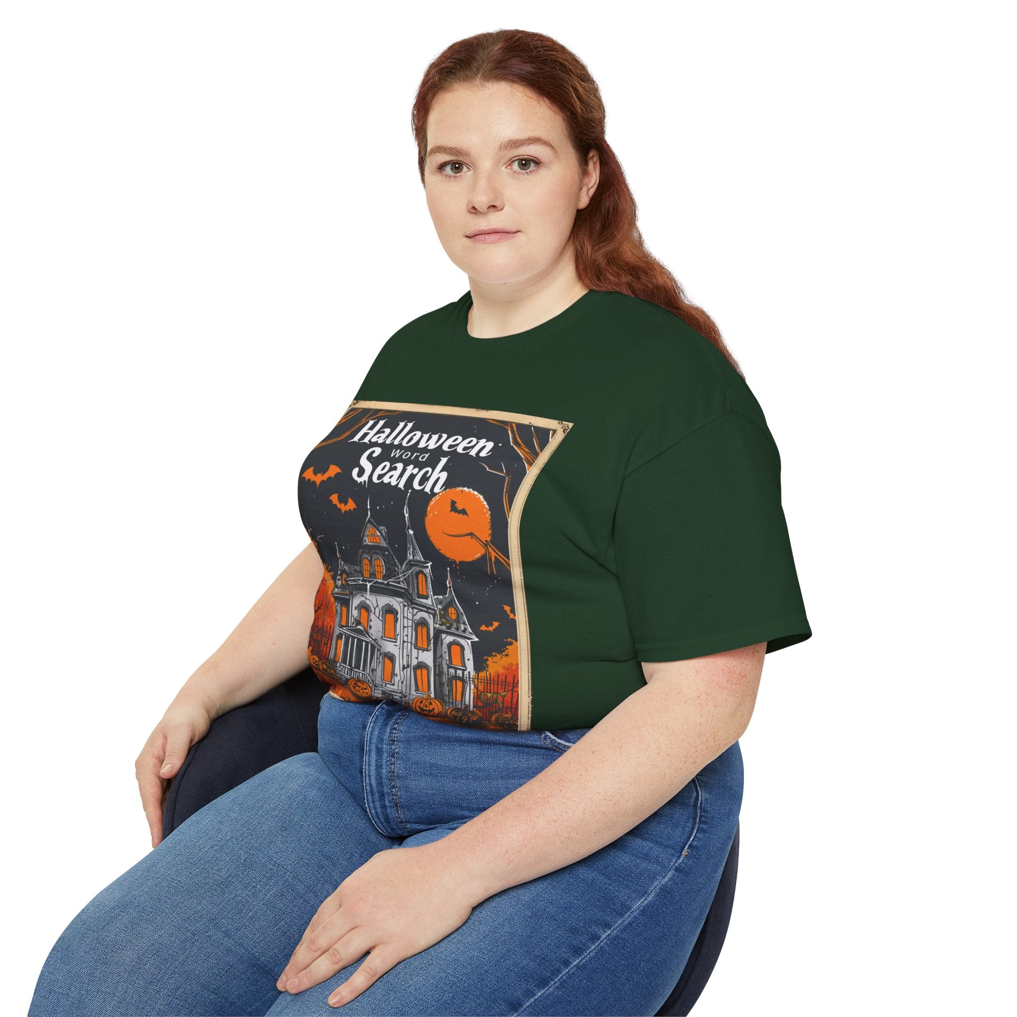 Halloween Word Search T-Shirt – Haunted House Spooky