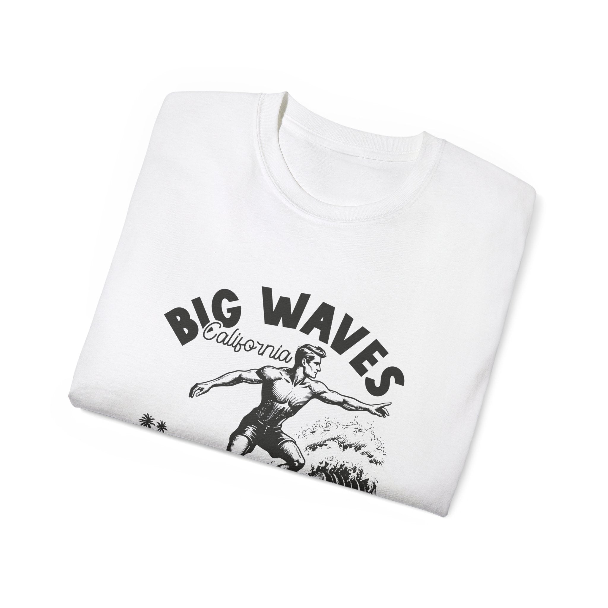 Vintage Summer Beach : Big Waves - T-shirt Californie