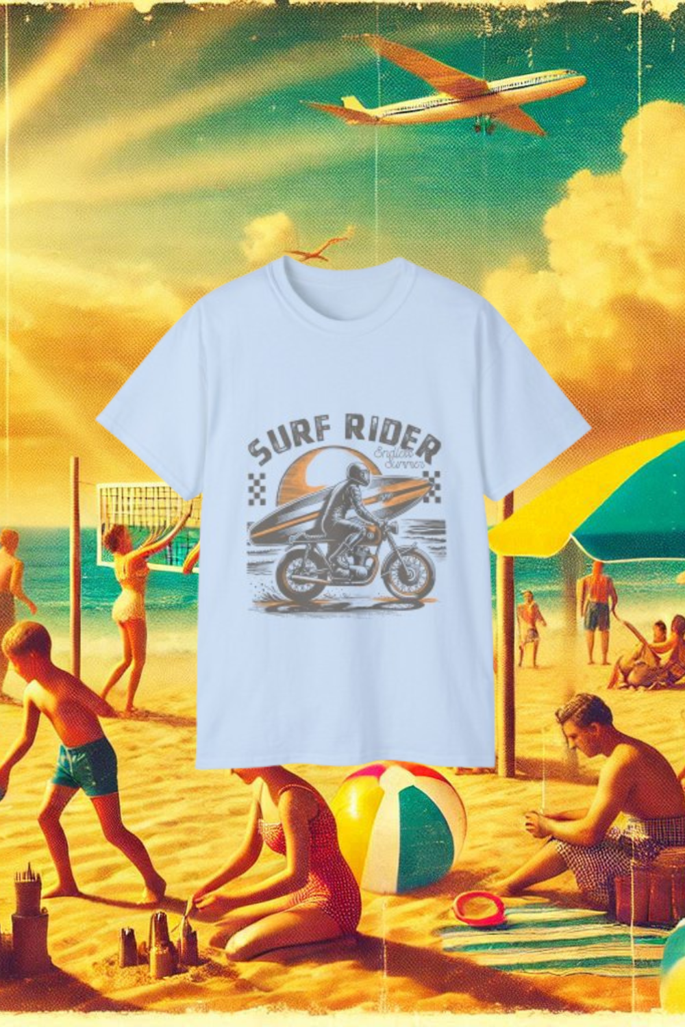 Vintage Summer Beach T-Shirt – Embrace the Sun in Retro Style - Unikiff