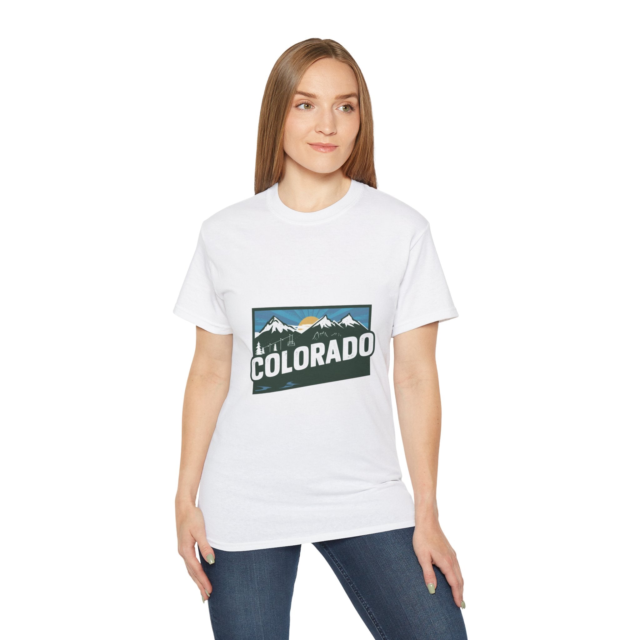 États américains emblématiques rétro : t-shirt Colorado