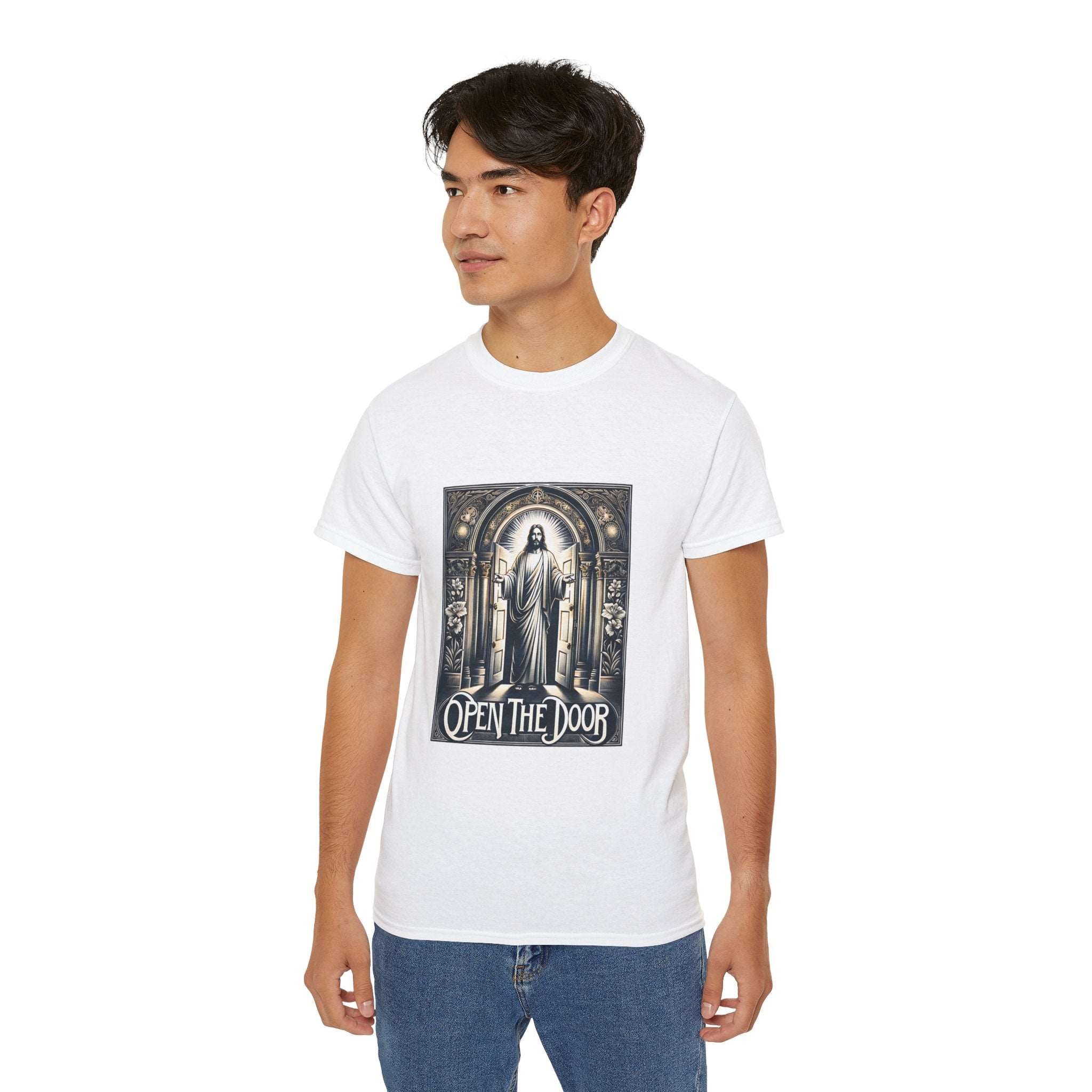 Christian t-shirt, Open the door t-shirt