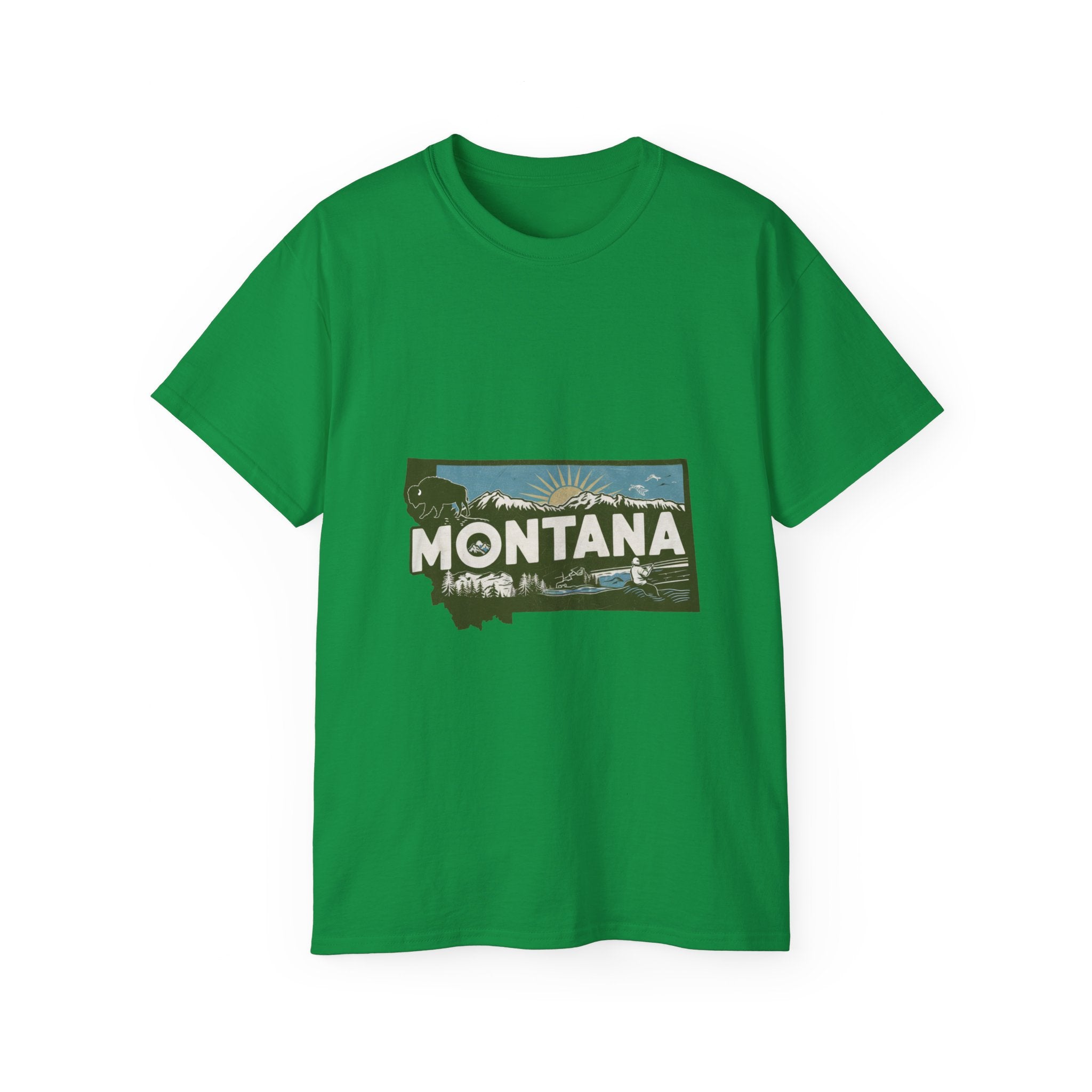 T-shirt rétro emblématique des États américains : Montana