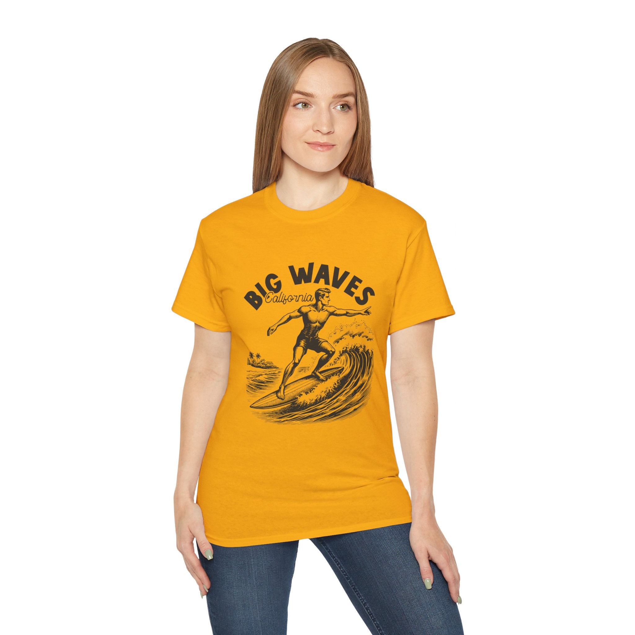 Vintage Summer Beach: Big Waves - T-shirt California