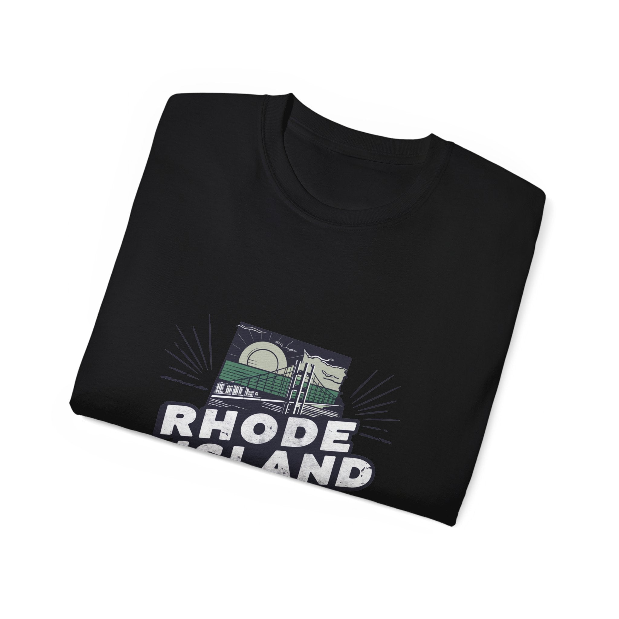 États américains emblématiques rétro : t-shirt Rhode Island