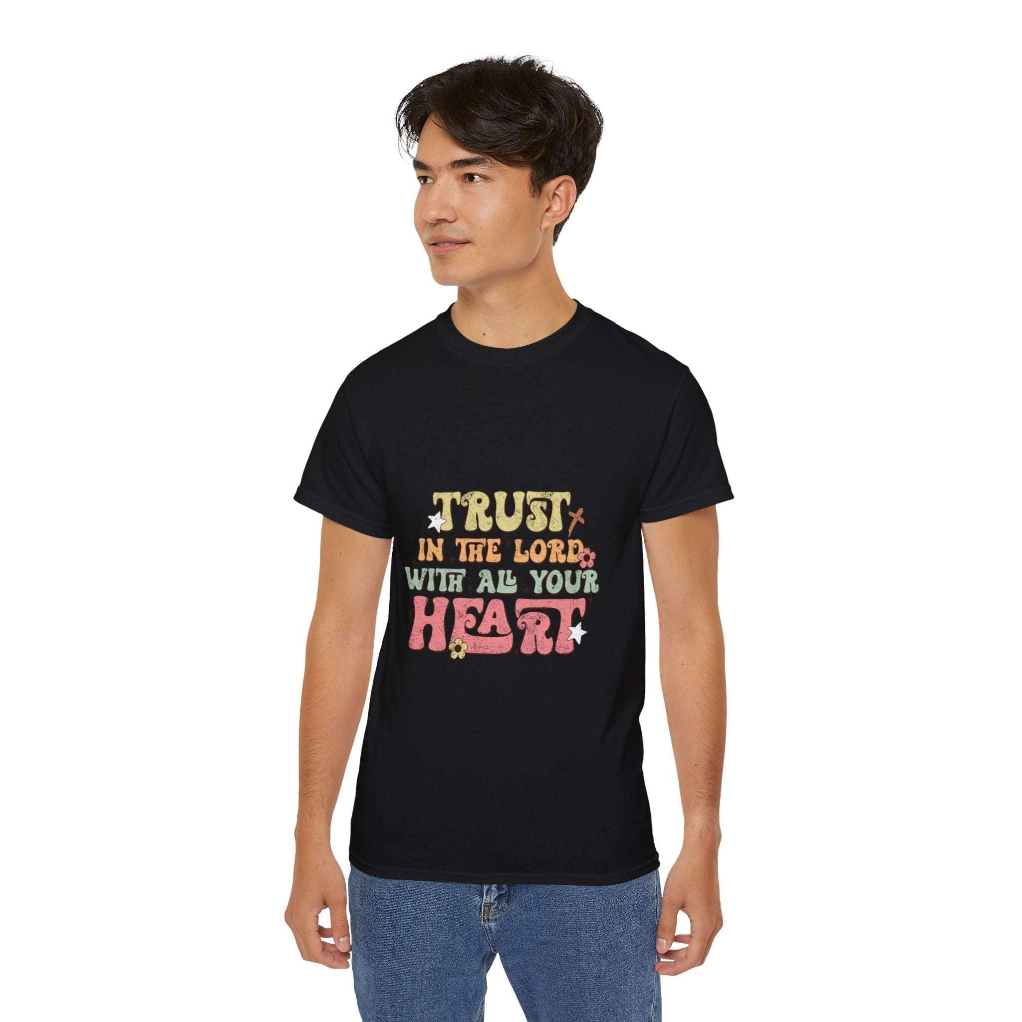 Christian t-shirt, Trust in the Lord with all your heart t-shirt