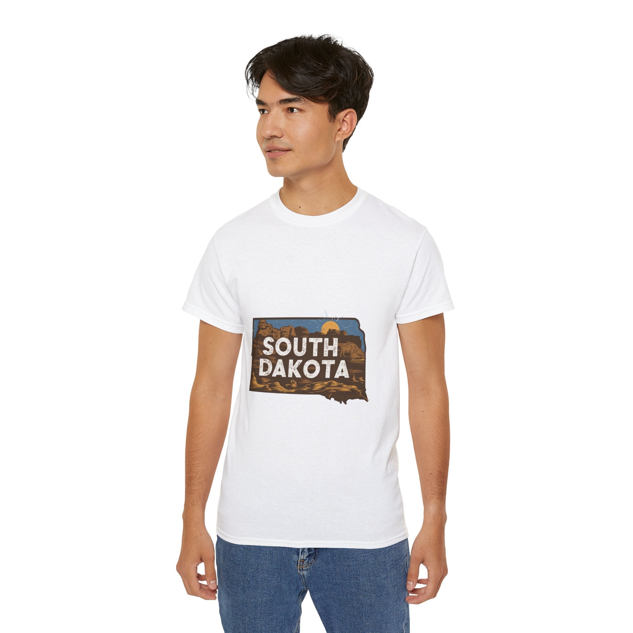 États américains emblématiques rétro : t-shirt Dakota du Sud