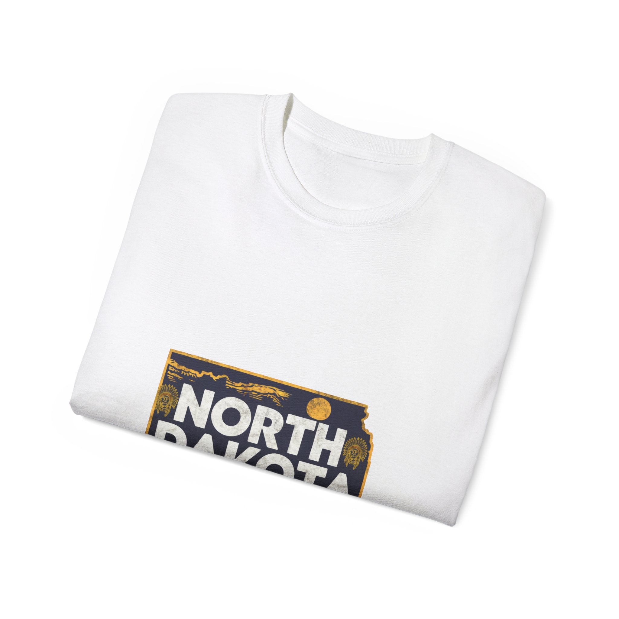 États américains emblématiques rétro : T-shirt Dakota du Nord