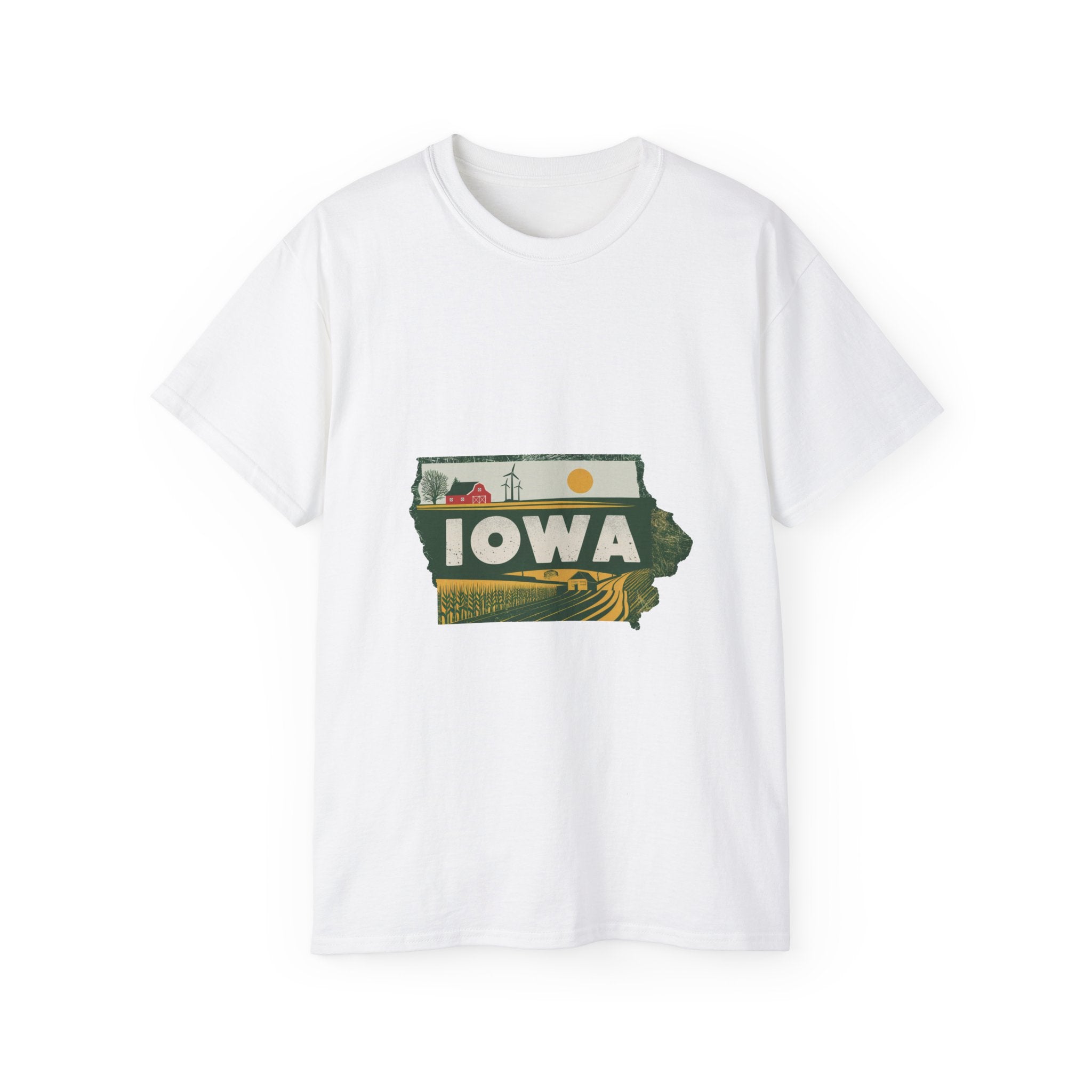 États américains emblématiques rétro : t-shirt Iowa