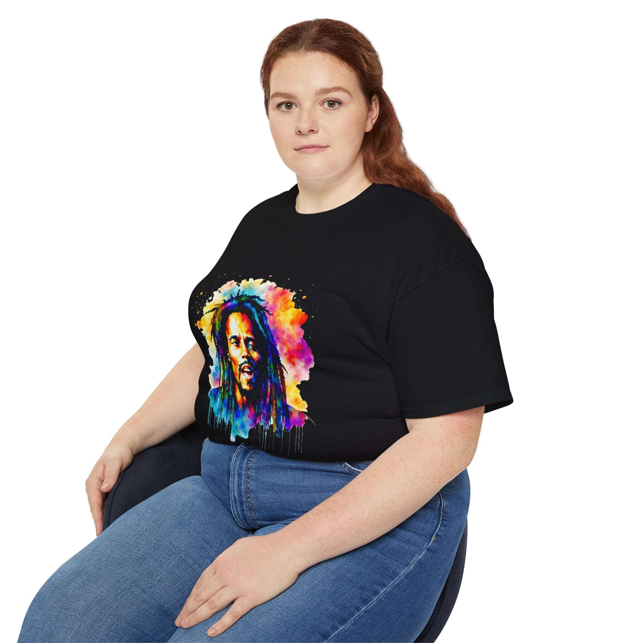 Bob Marley t-shirt, Colorful Reggae Dreads t-shirt