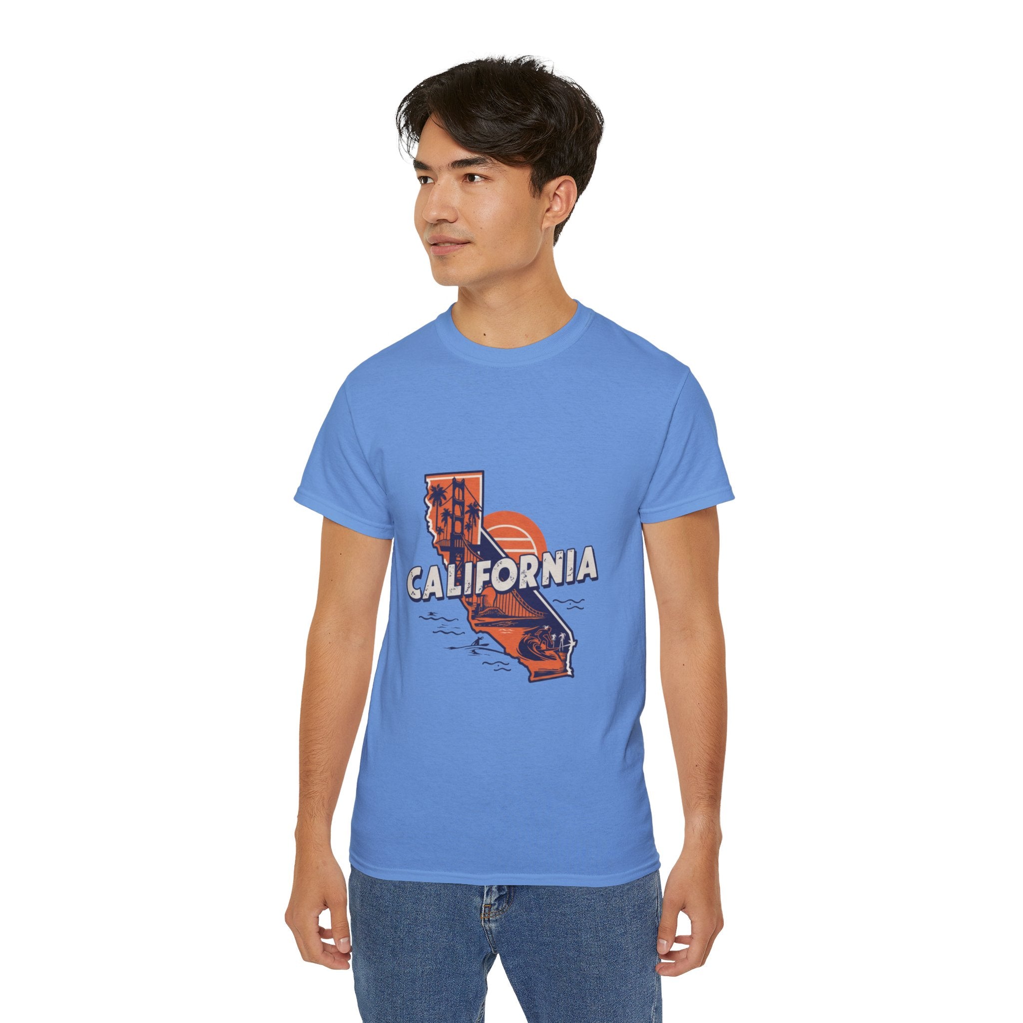 États américains emblématiques rétro : t-shirt Californie