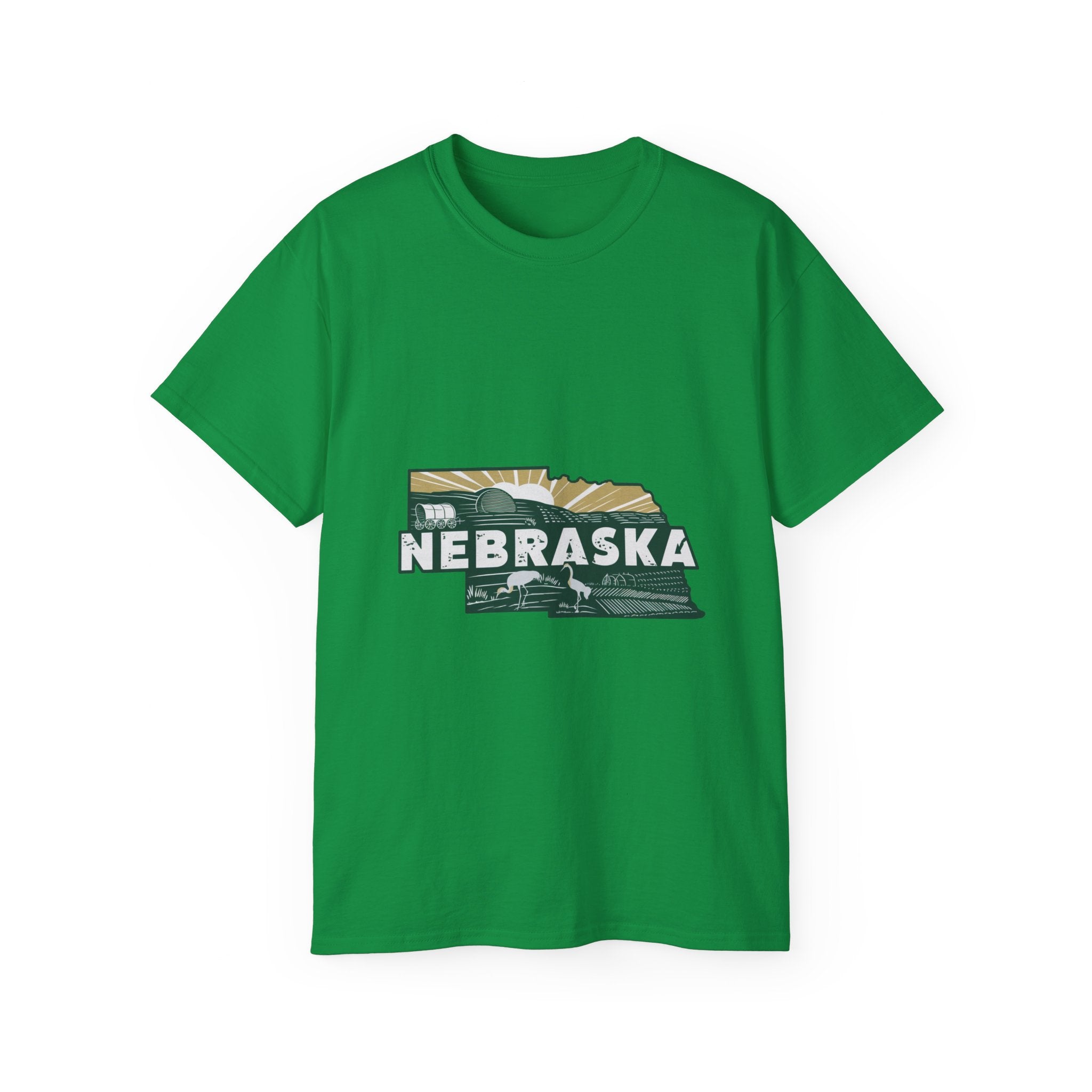 États américains emblématiques rétro : t-shirt Nebraska