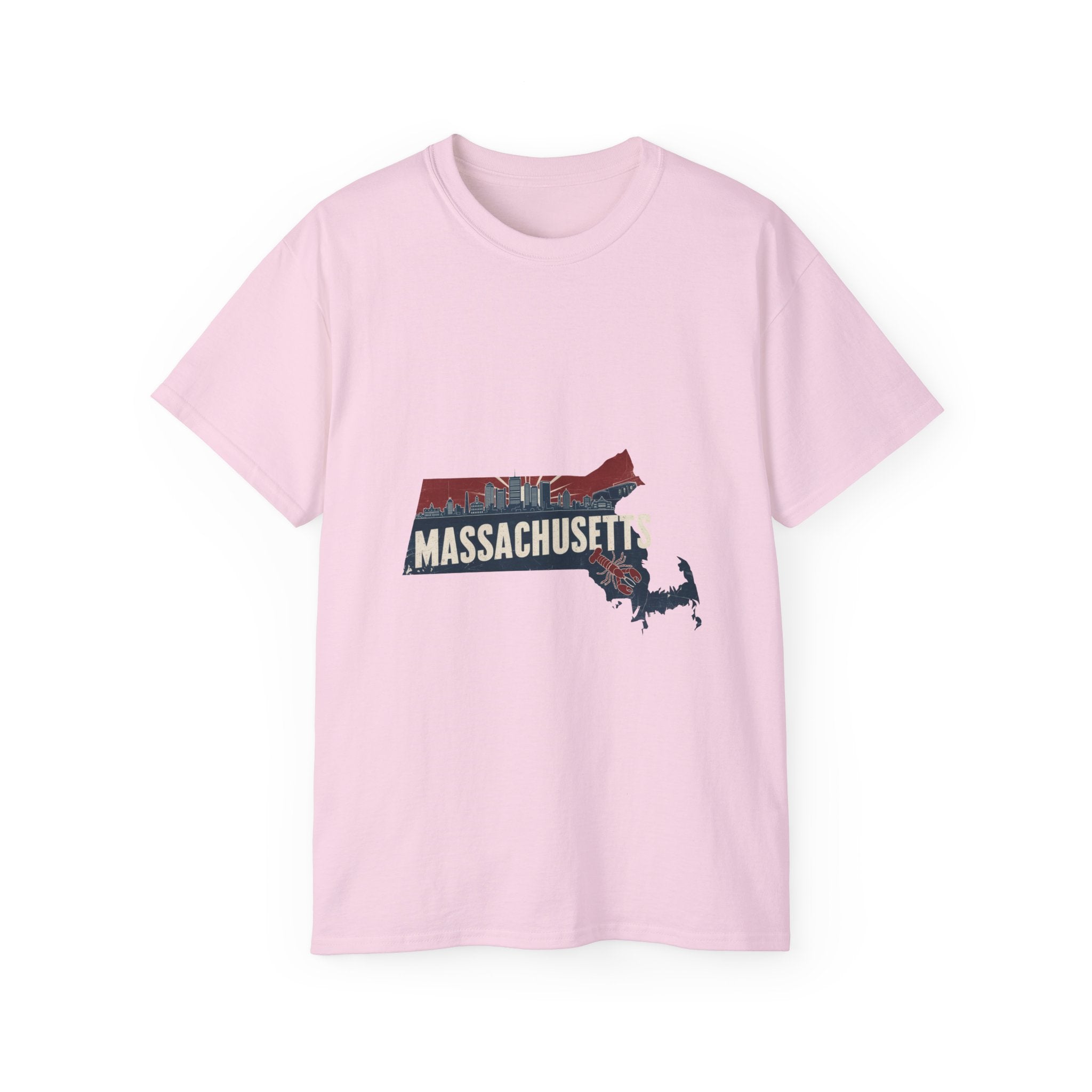 États américains emblématiques rétro : t-shirt Massachusetts