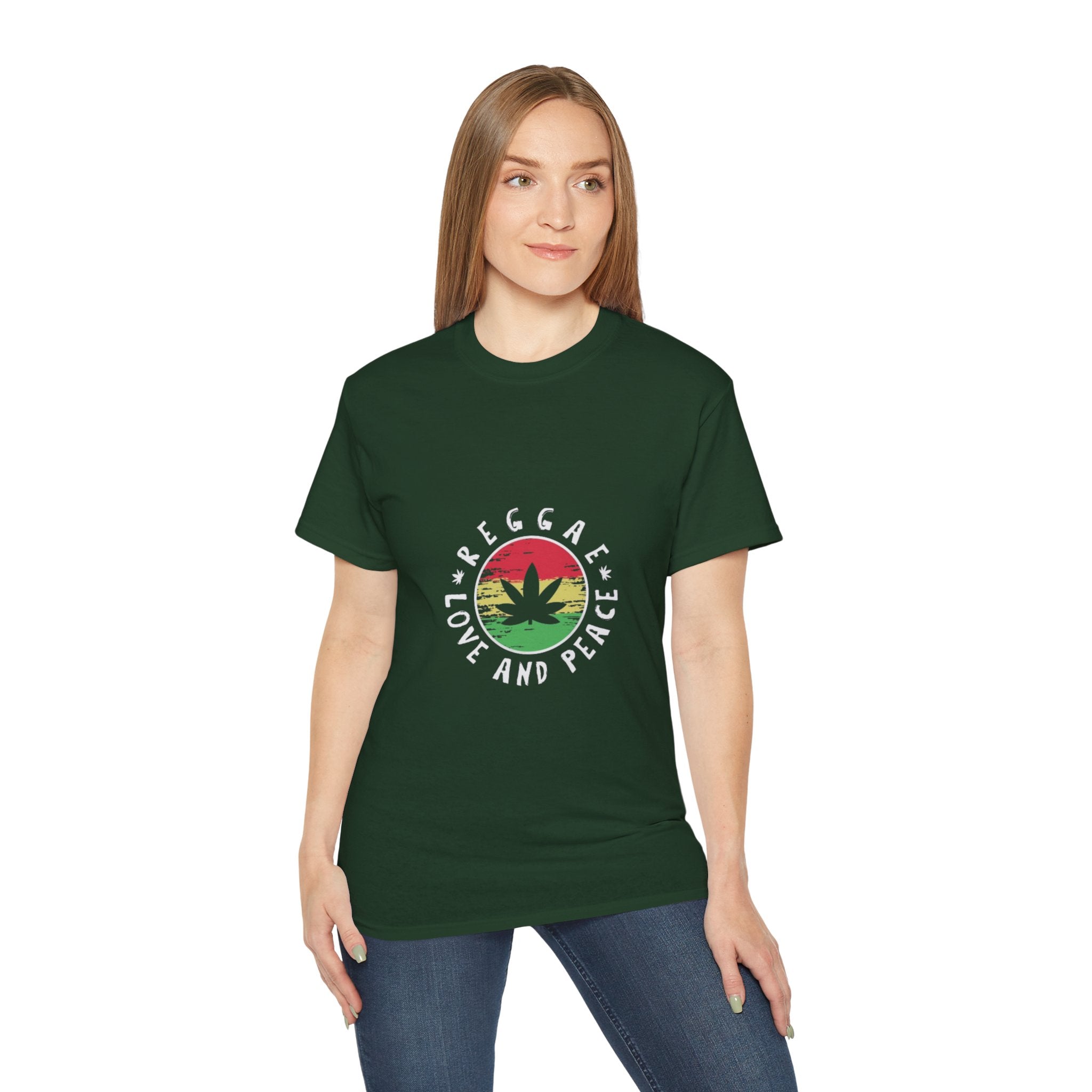 Un tee-shirt reggae ? T-shirt Paix et amour Reggae