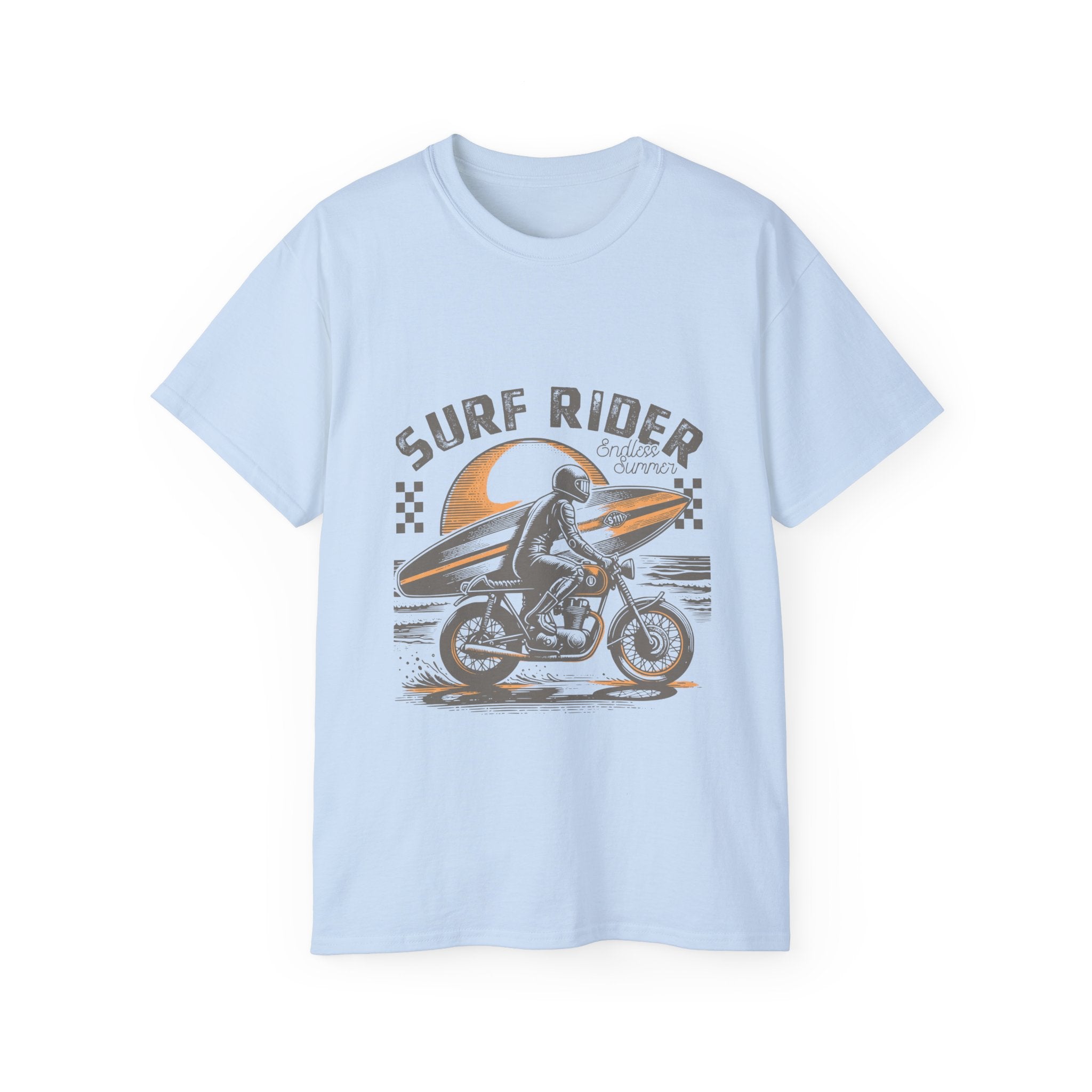 Spiaggia estiva vintage: maglietta Surf Rider