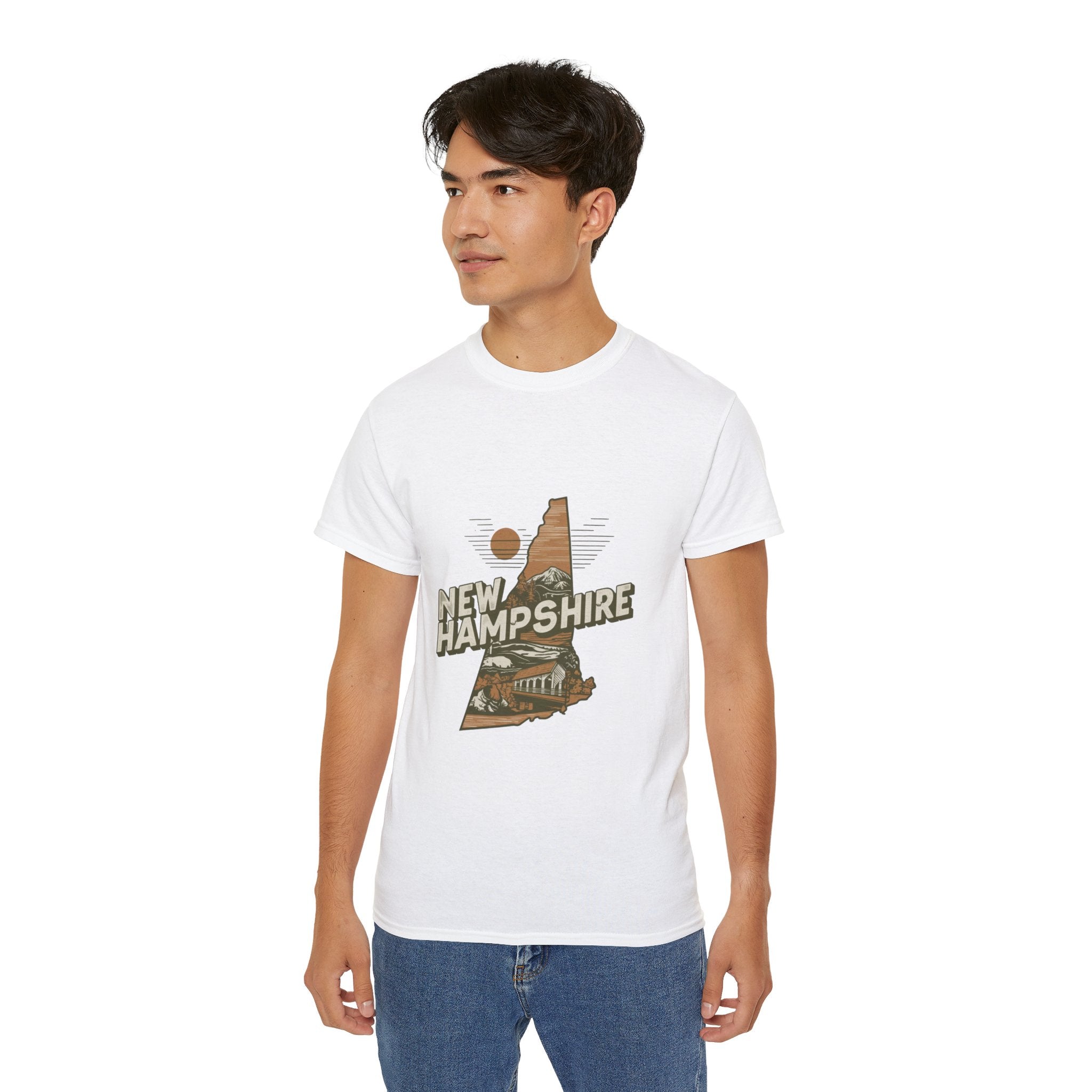 Retro  Iconic U.S. States : New Hampshire t-shirt