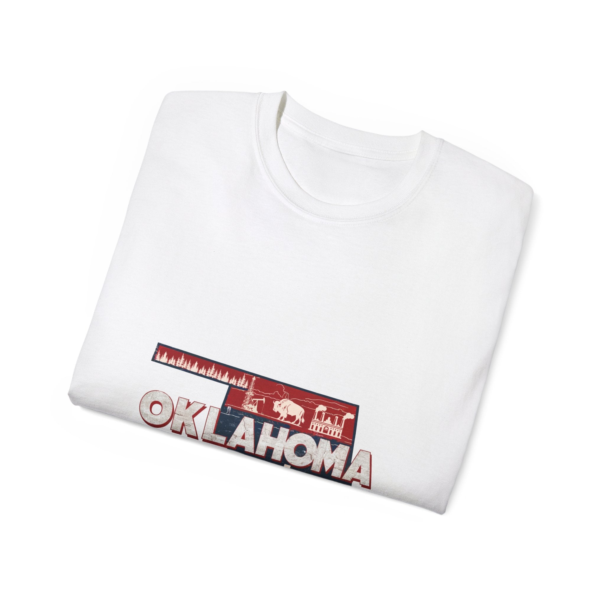 États américains emblématiques rétro : t-shirt Oklahoma