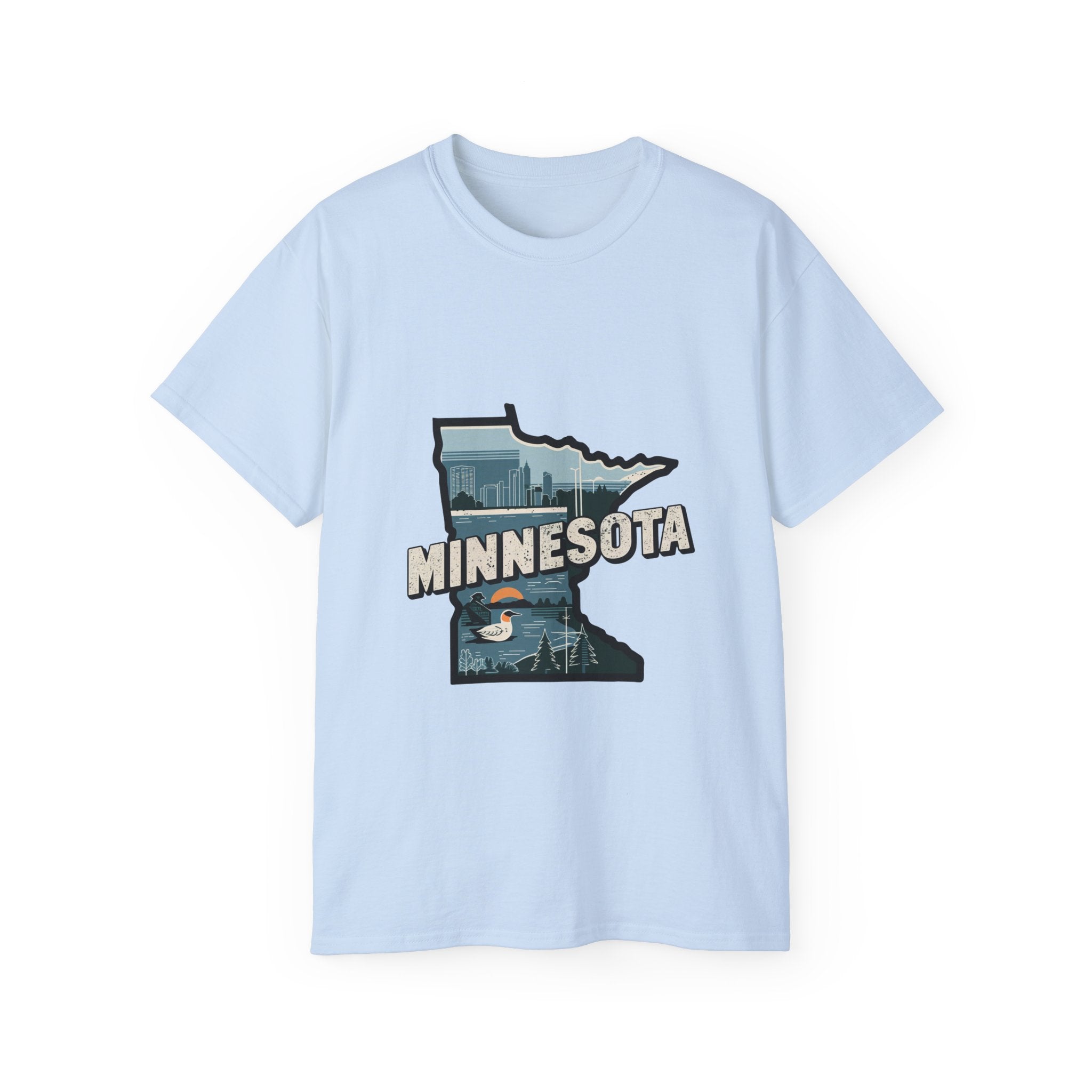 États américains emblématiques rétro : t-shirt Minnesota