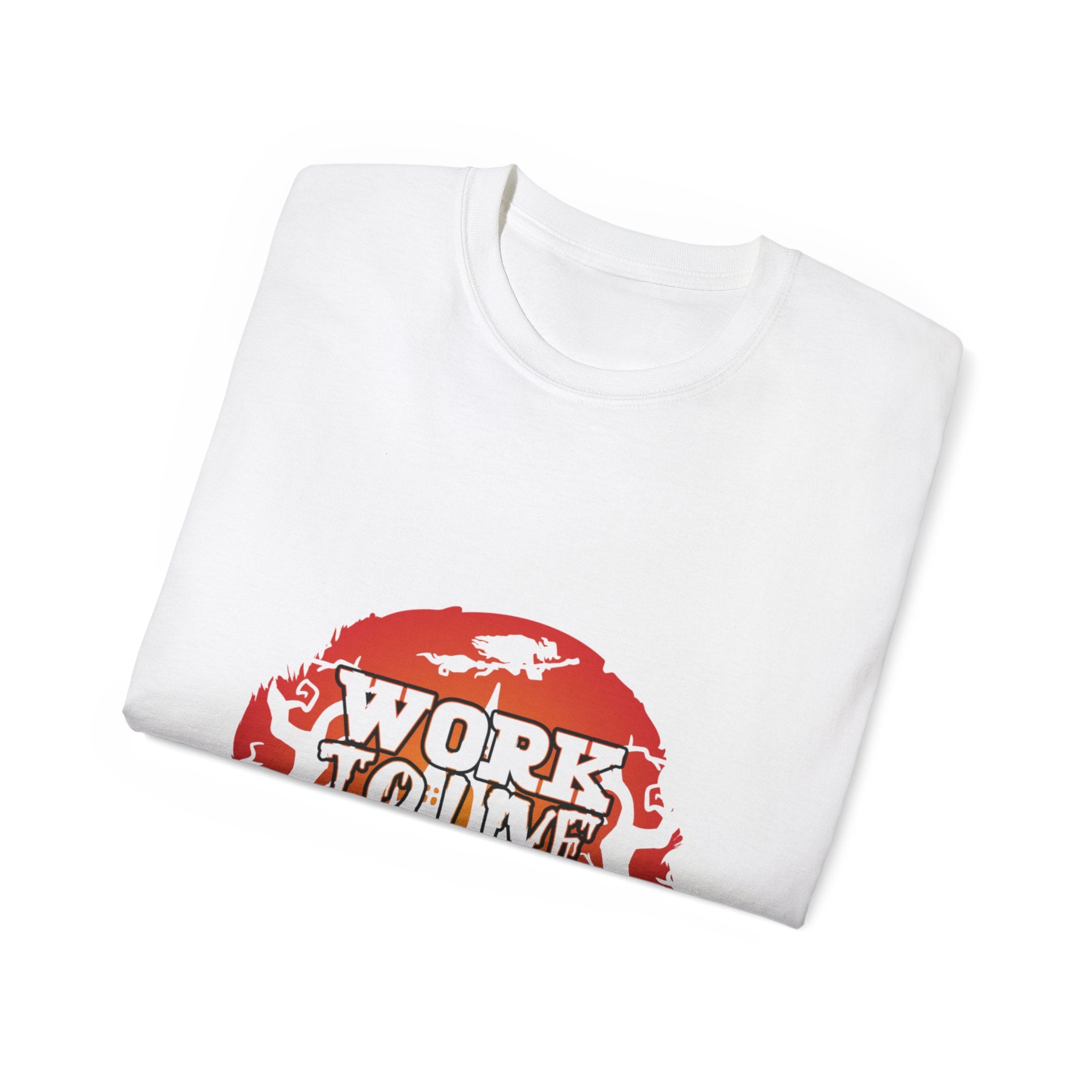 Work to Live, Live for Halloween" Graphic T-shirt